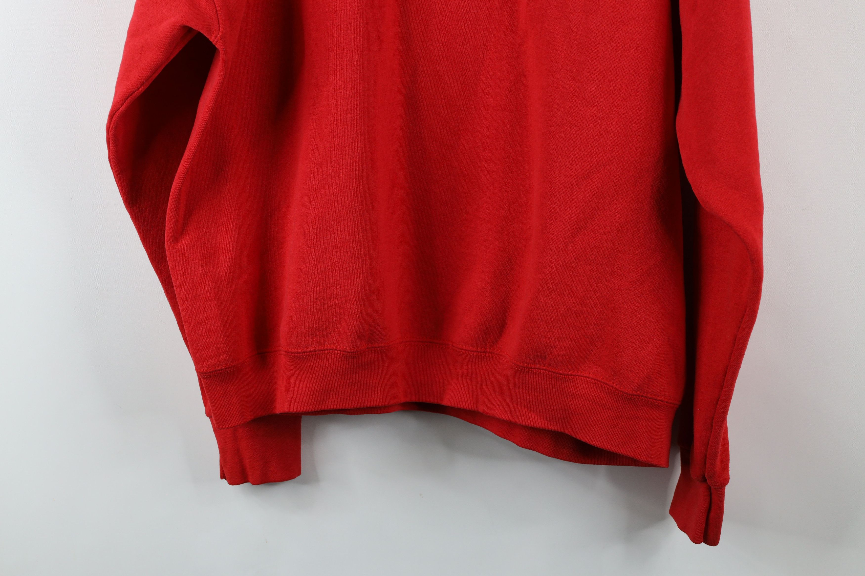 Disney × Vintage Vintage 90s Disney Mickey Mouse Crewneck Sweatshirt Red USA Size US XL / EU 56 / 4 - 13 Thumbnail