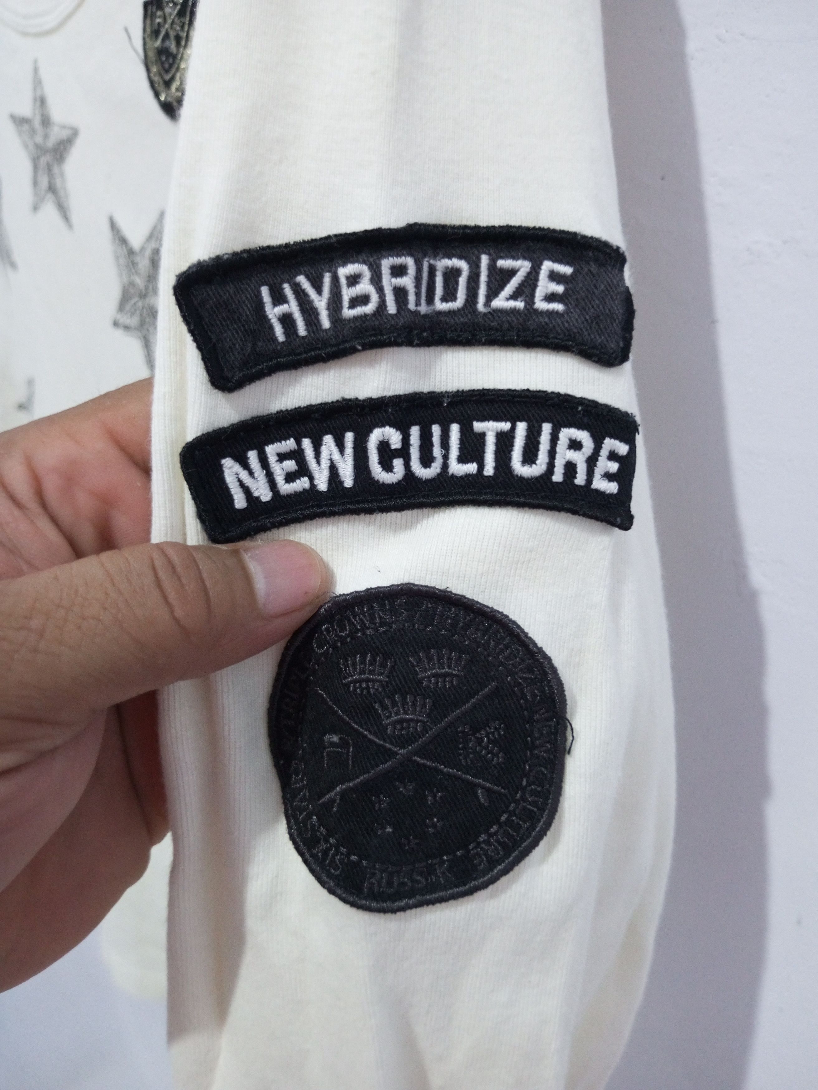 Hysteric Glamour Vintage Russ. K hybridize new culture patch poem long sleeve Size US M / EU 48-50 / 2 - 4 Thumbnail