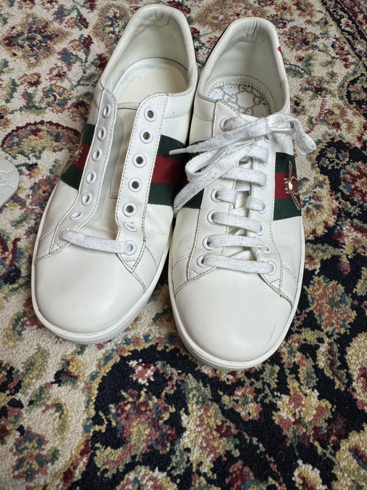 Gucci Gucci Ace Sneakers "Bee" Size 9us Size US 9 / EU 42 - 4 Thumbnail
