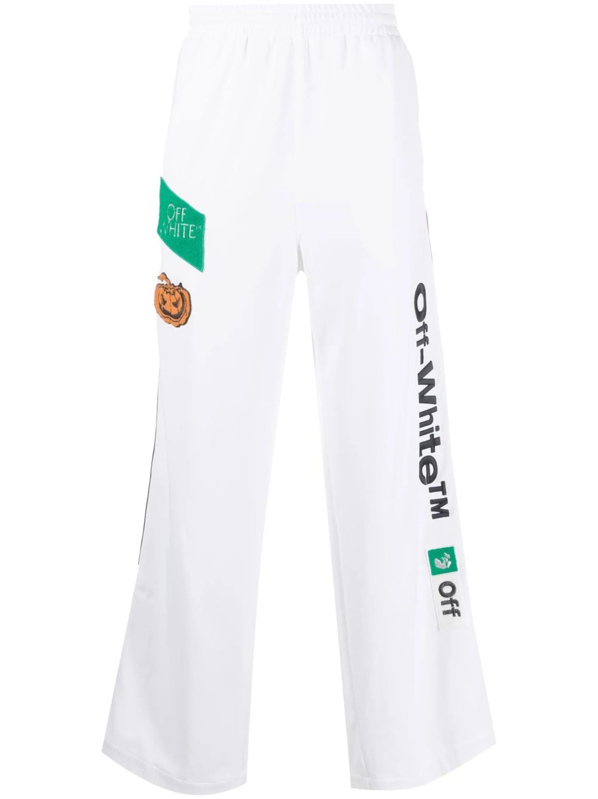 Off-White o1y0225 Logo Jogger & Sweatpant in White Size US 32 / EU 48 - 1 Thumbnail