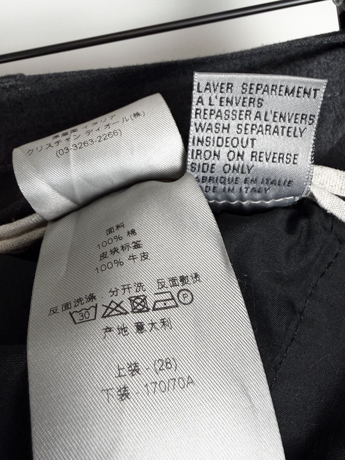 Dior Dior Homme Dark Gray Stretch Cotton Jeans KVA Size US 28 / EU 44 - 11 Thumbnail