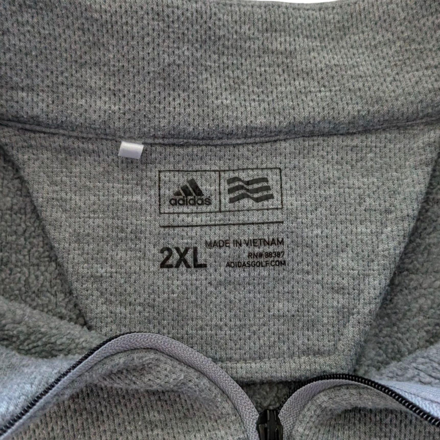 Adidas Adidas Golf 1/4 Zip Pullover Sweater 2XL Gray Long Sleeve Performance Knit Sweatshirt Mens Size US XXL / EU 58 / 5 - 5 Thumbnail