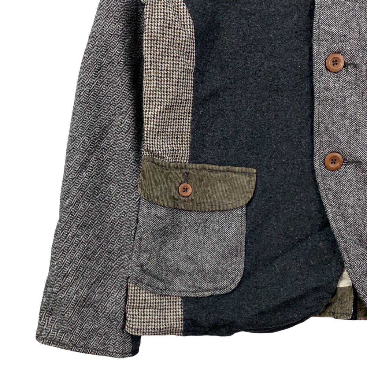 Japanese Brand CALINEr Japanese Brand Patchwork Style Button Up Coat Jacket Size US S / EU 44-46 / 1 - 5 Thumbnail