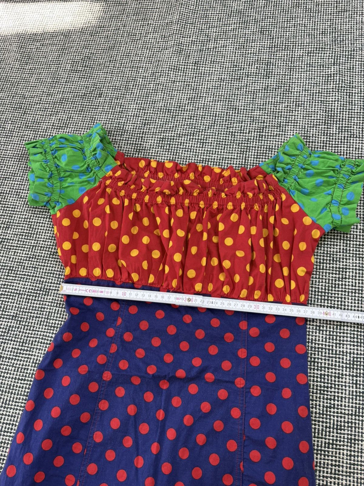 Moschino rare archive moschino multicolor polka dot mini dress Size S / US 4 / IT 40 - 8 Thumbnail