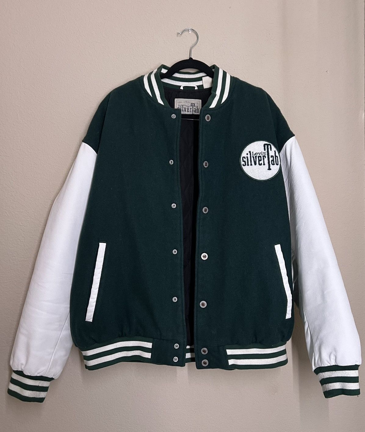 Levi's Vintage Clothing Vintage Levi's Silver Tab Varsity Jacket Size US XL / EU 56 / 4 - 1 Thumbnail