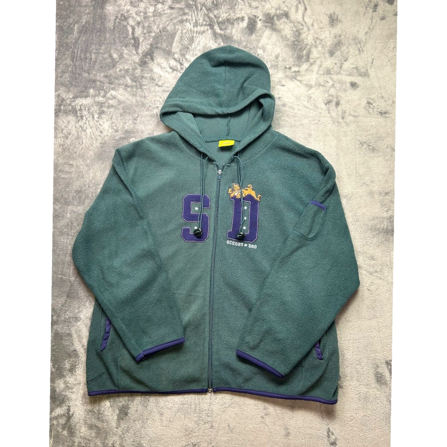 Vintage VINTAGE Scooby-Doo Cartoon Network Full Zip Fleece Hoodie Green Mens XL Jacket Size US XL / EU 56 / 4 - 2 Thumbnail