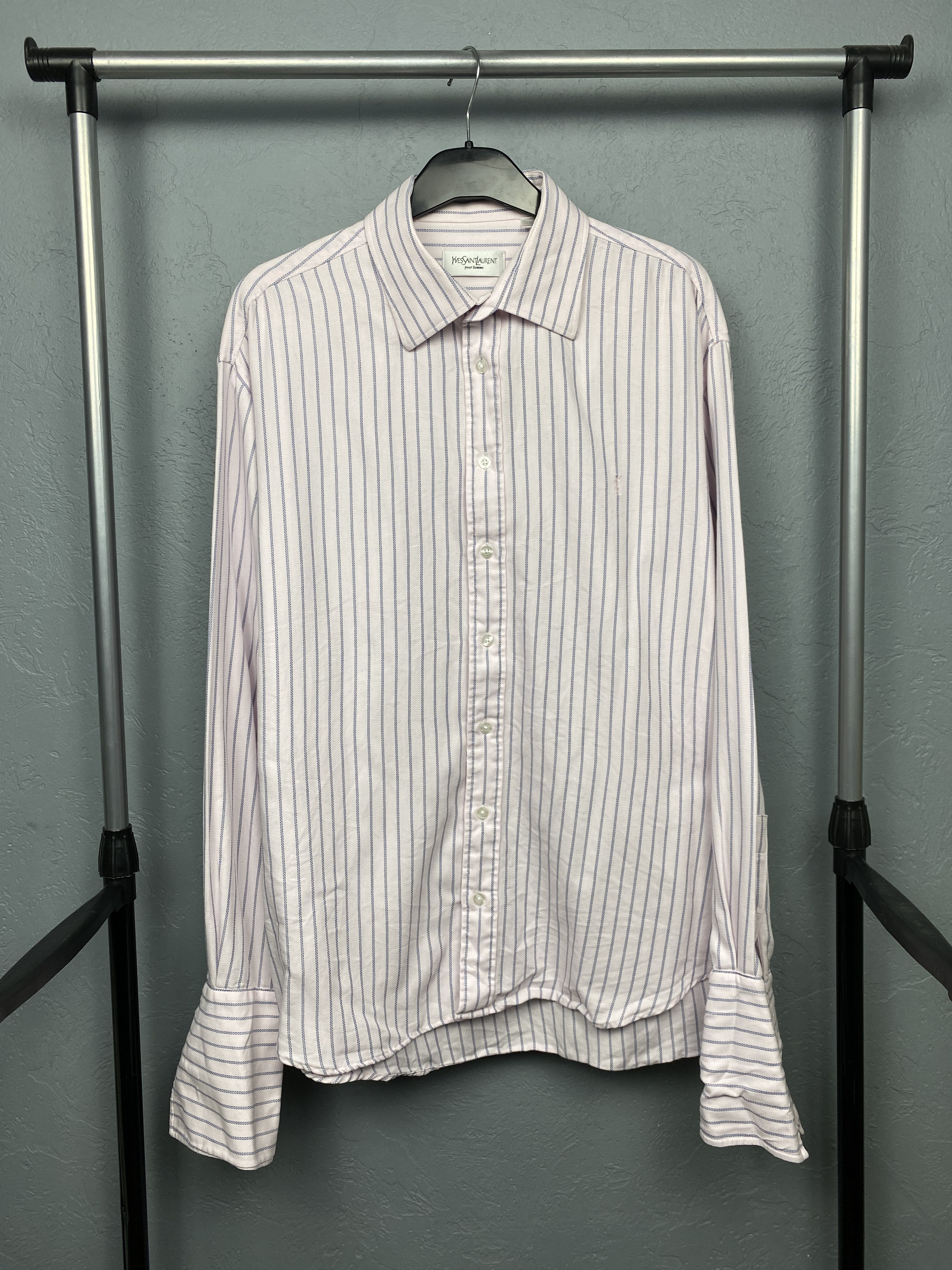 Yves Saint Laurent Yves Saint Laurent YSL Mens Long Sleeve Shirt on cufflinks Size US XL / EU 56 / 4 - 1 Thumbnail