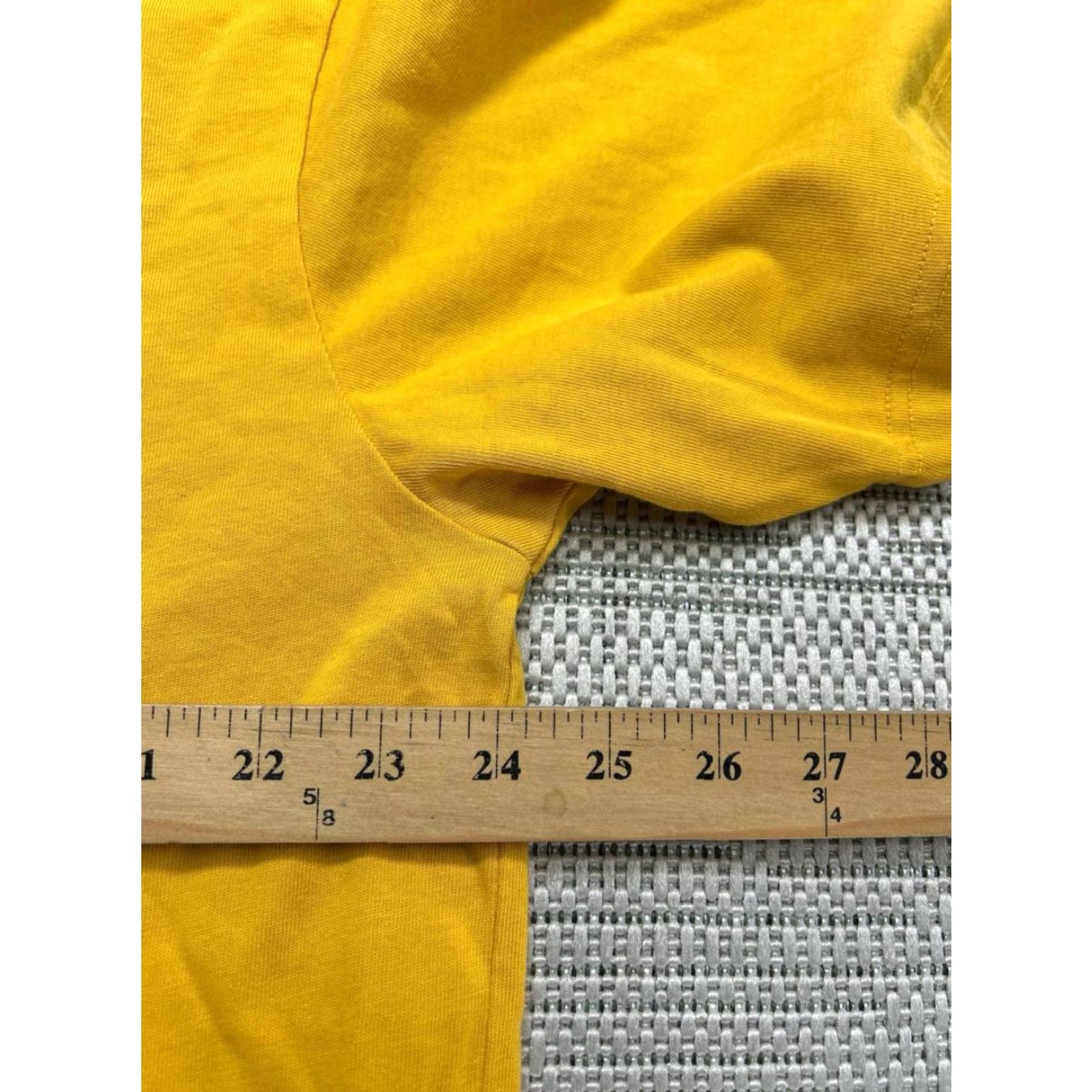 Jordan Brand Air Jordan Shirt Mens Medium Yellow Cotton Pullover Size US M / EU 48-50 / 2 - 6 Thumbnail