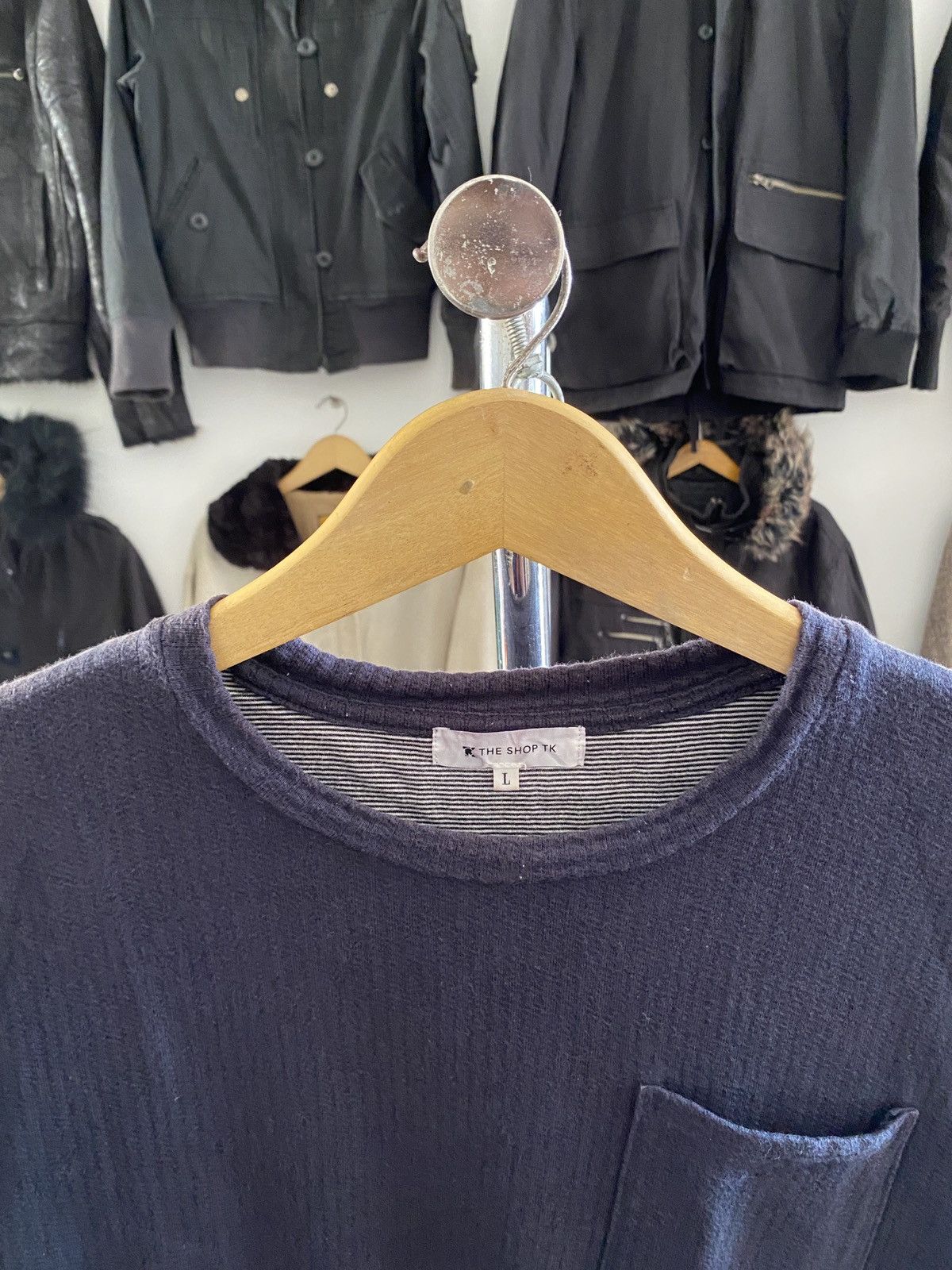 Japanese Brand Japanese Takeo Kikuchi DOUBLE LAYER Pocket Long Slevee TEE Size US L / EU 52-54 / 3 - 6 Thumbnail