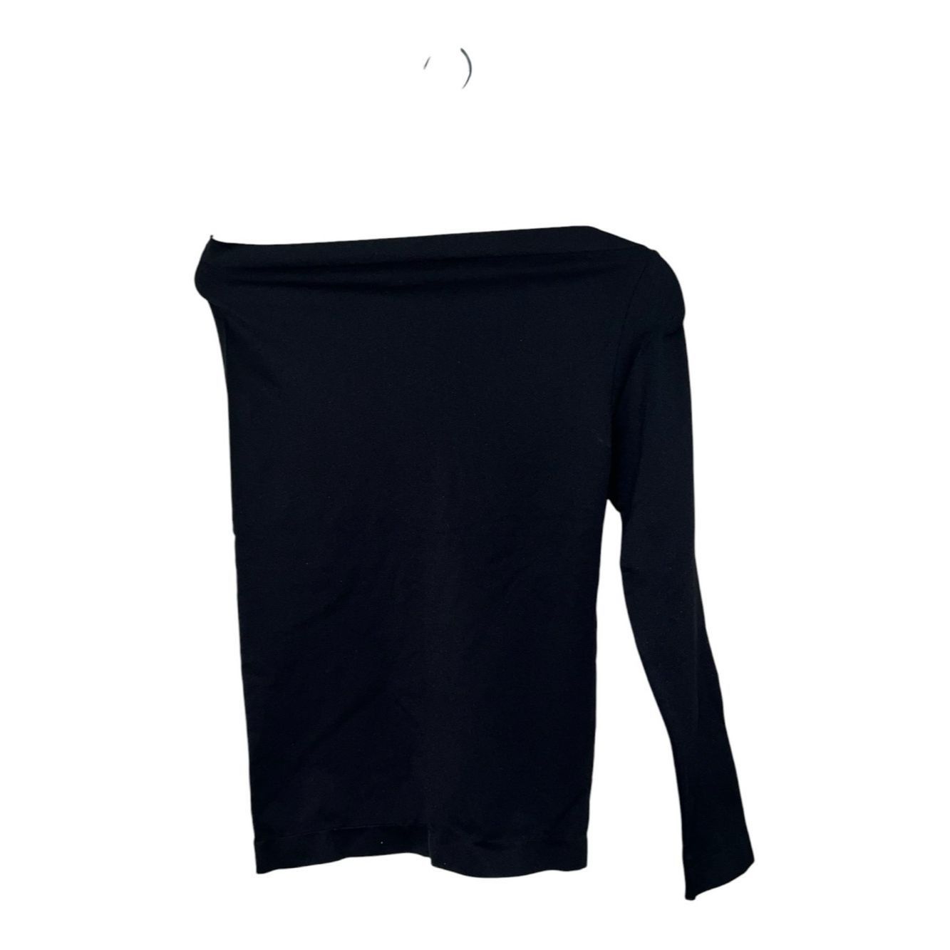 Helmut Lang Helmut Lang One Shoulder Long Sleeve Top NWT Black Seamless Size M / US 6-8 / IT 42-44 - 4 Thumbnail
