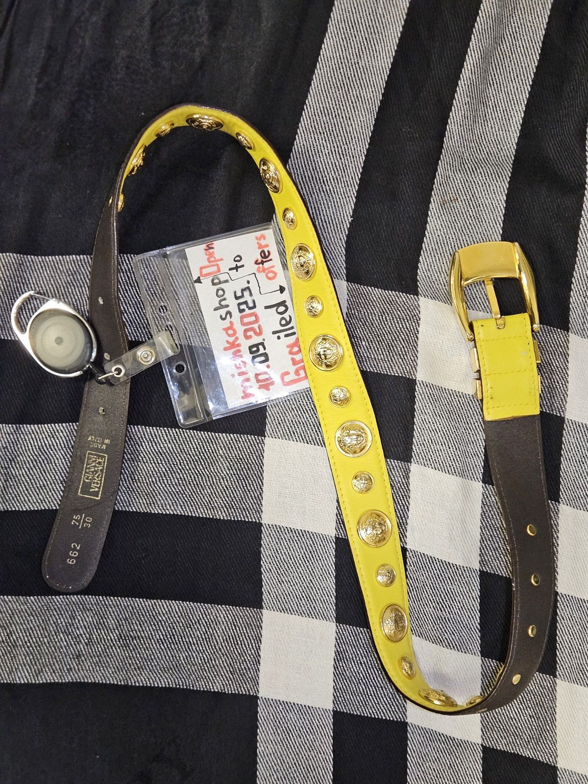 Versace Rare collection Gianni Versace belt gold Medusa 80s Size ONE SIZE - 2 Thumbnail