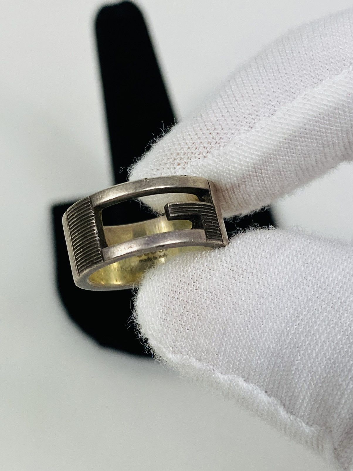 Gucci Gucci .925 Silver G Ring IT 7 Size ONE SIZE - 3 Thumbnail