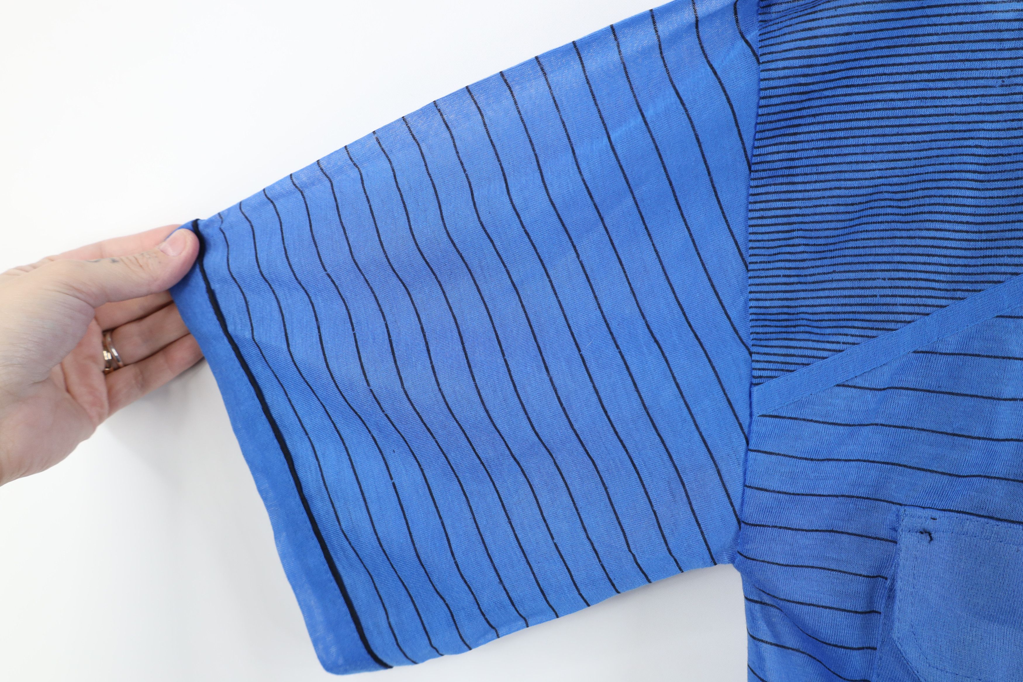 Vintage Vintage 90s Streetwear Paper Thin Striped Collared Golf Polo Size US L / EU 52-54 / 3 - 6 Thumbnail
