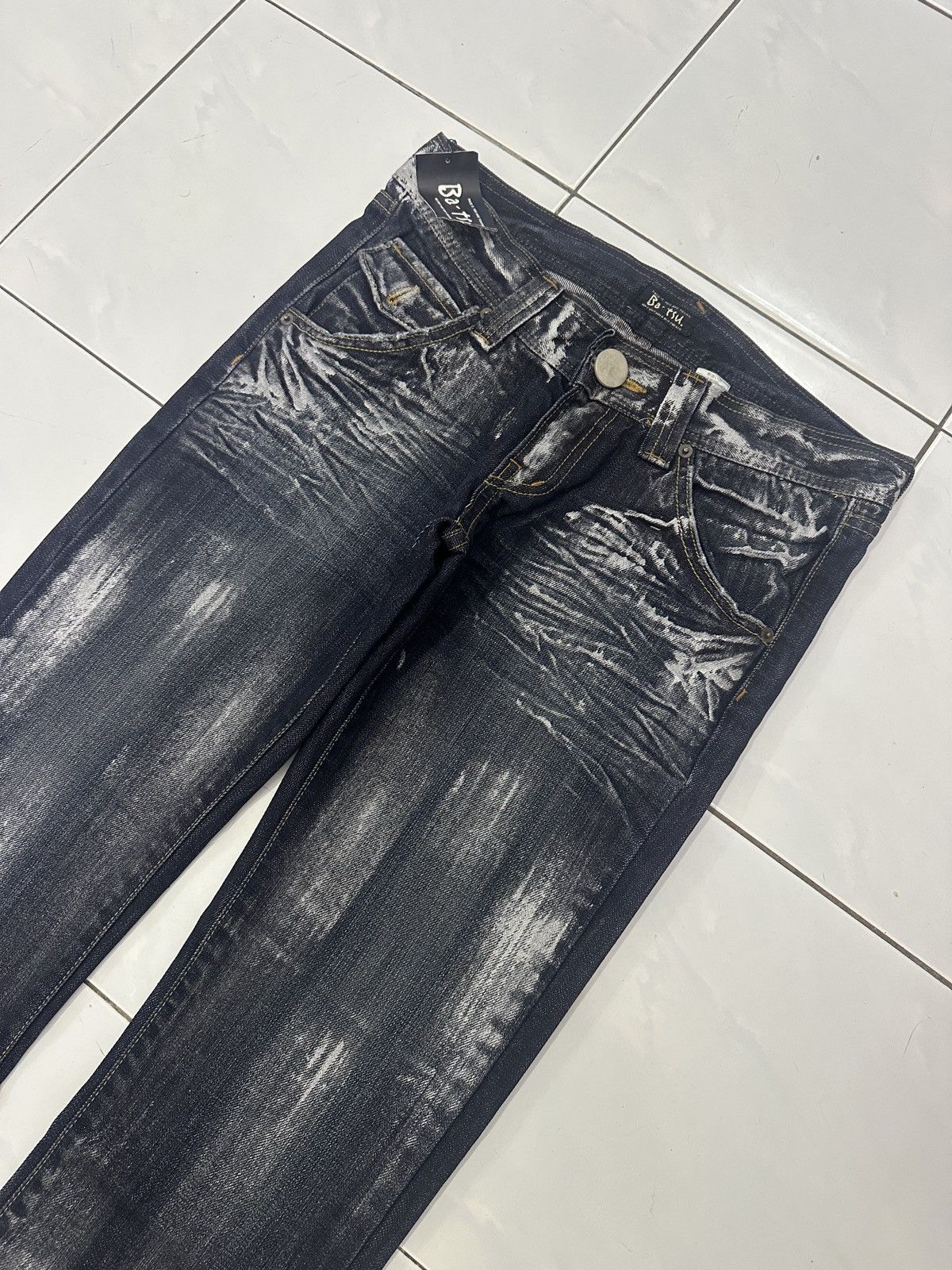 Japanese Brand Japanese BA-TSU Paint Splitter Jeans Size US 30 / EU 46 - 4 Thumbnail