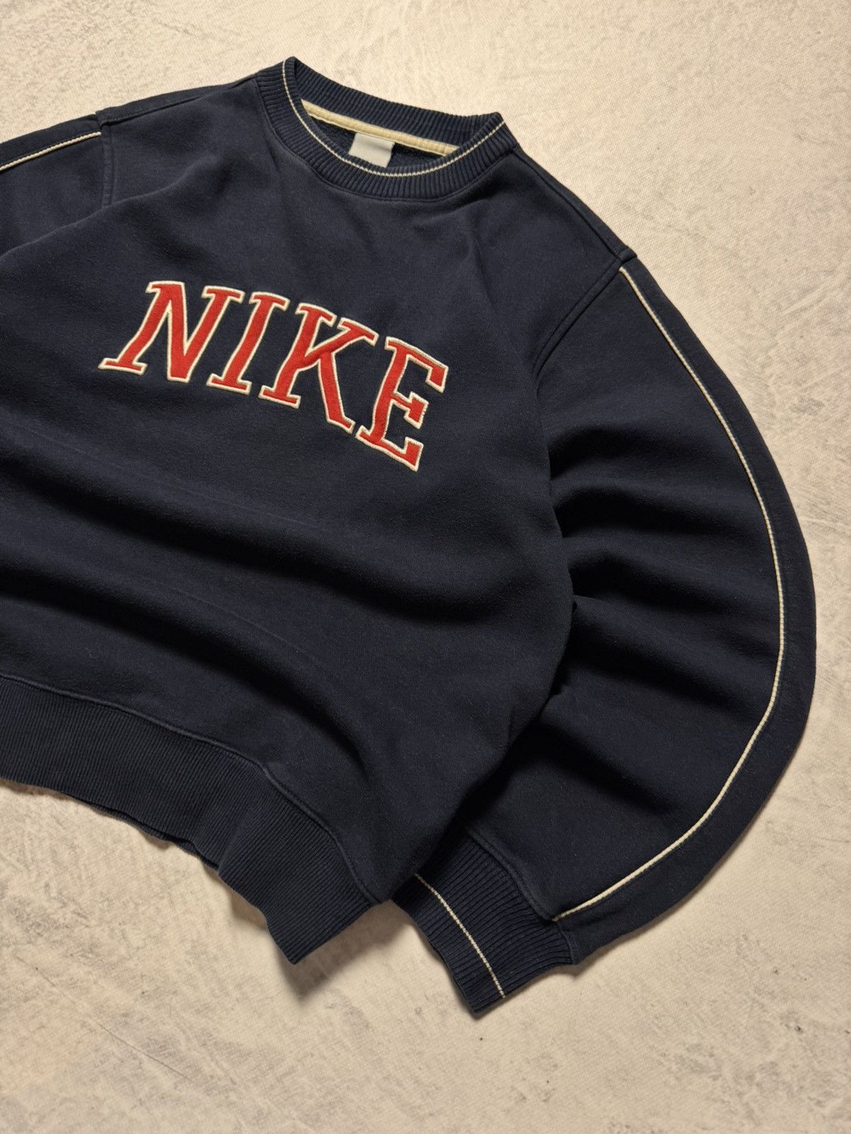 Nike × Vintage 00s Nike Vintage Big Logo Oversize Sweatshirt Y2K Size US S / EU 44-46 / 1 - 4 Thumbnail