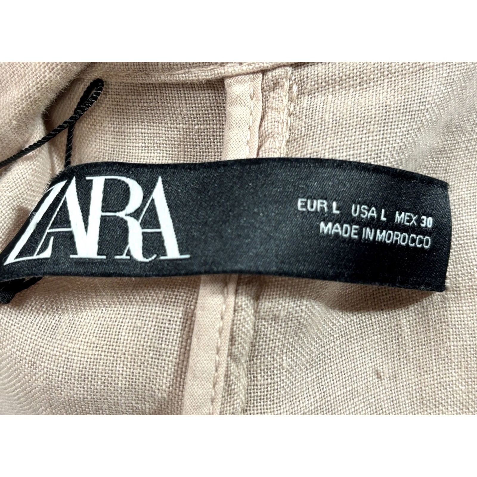 Zara Zara Linen Duster Coat Jacket Women’s L Dusty Pink Belted Lagenlook Minimalist Size L / US 10 / IT 46 - 7 Thumbnail