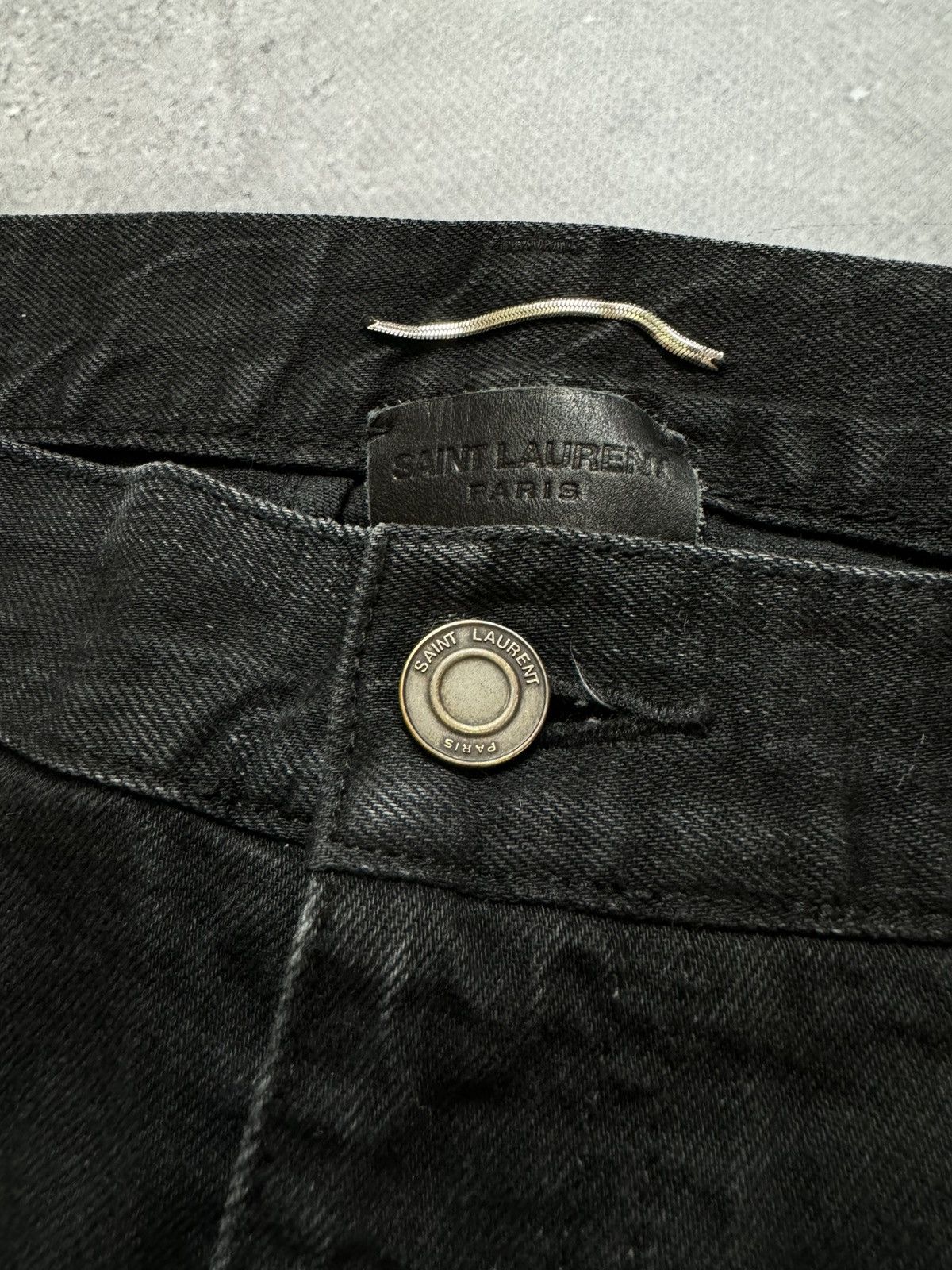 Saint Laurent Paris Saint Laurent 2015 D02 Japan Slim Distressed Jeans Pants Size US 31 - 6 Thumbnail