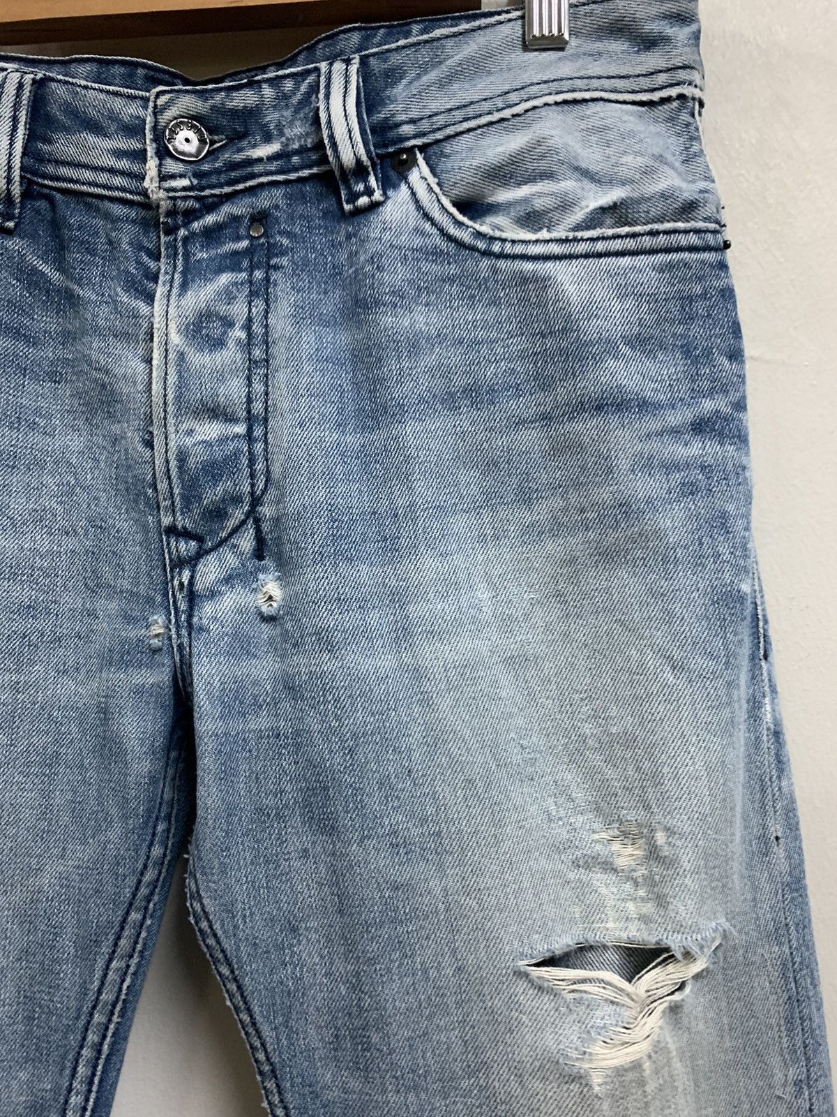 Diesel Made in Italy Punk Distressed Diesel Safado Jeans Size US 34 / EU 50 - 5 Thumbnail