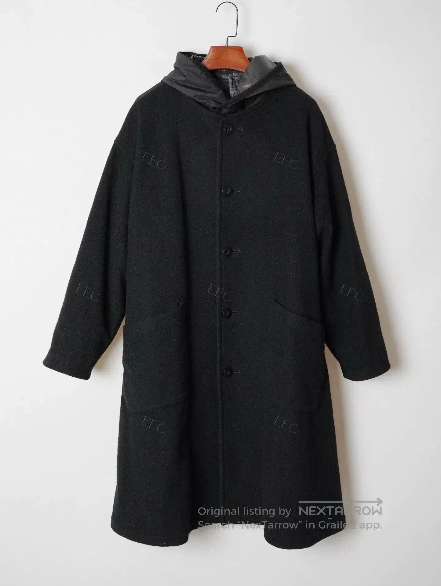 Yohji Yamamoto Yohji Yamamoto Black Wool Long Coat. Size US M / EU 48-50 / 2 - 2 Thumbnail