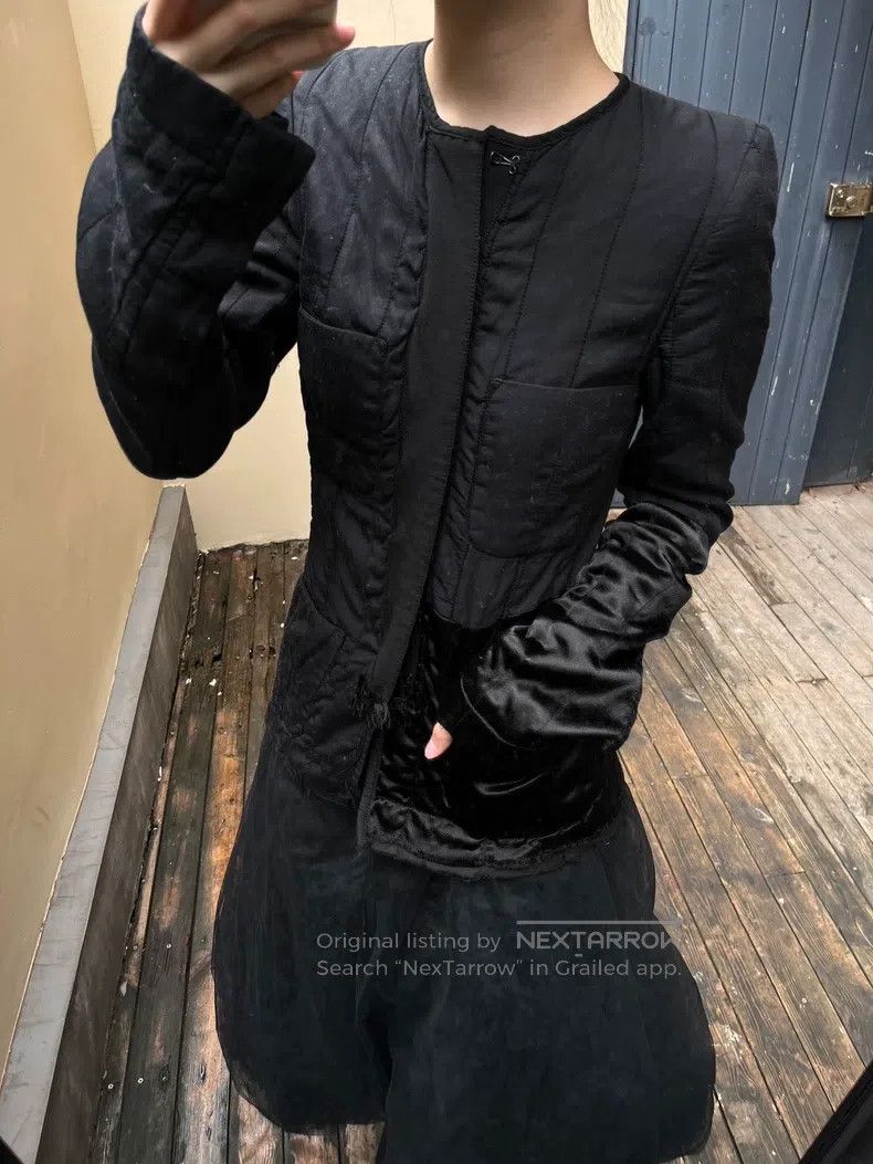Haider Ackermann Haider Ackermann Black Patchwork Insulated Jacket Size XXS / US 00 / IT 34 - 1 Thumbnail