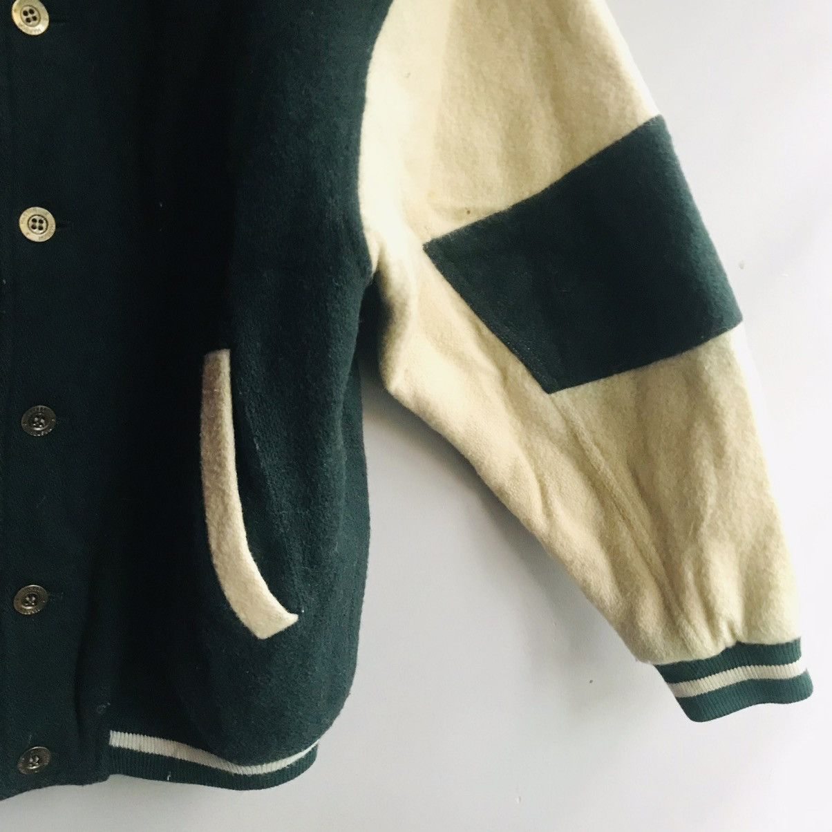 Japanese Brand × Vintage 90’s Japanese Wool Varsity Jacket Size US M / EU 48-50 / 2 - 4 Thumbnail