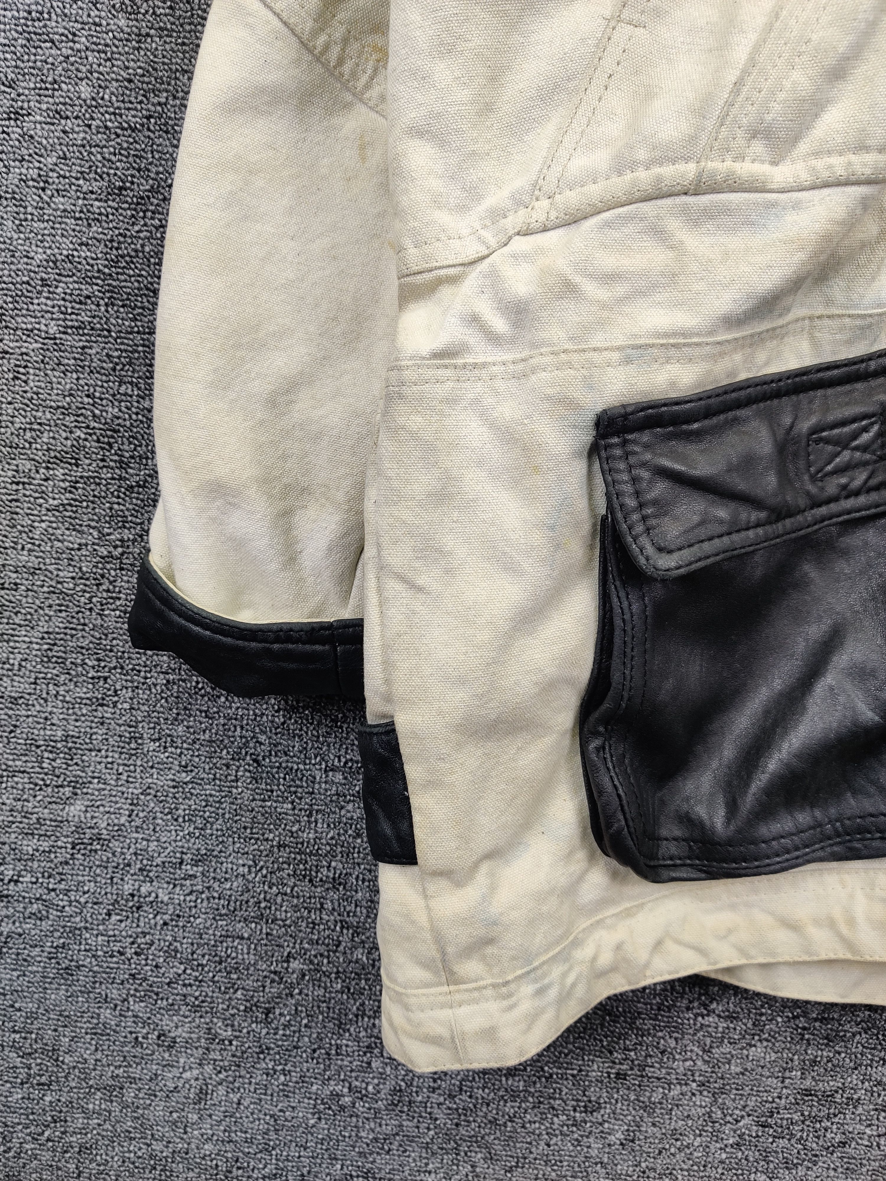 Designer Vintage Via Nuova Pelle Tactical Leather Jacket Size US XL / EU 56 / 4 - 4 Thumbnail