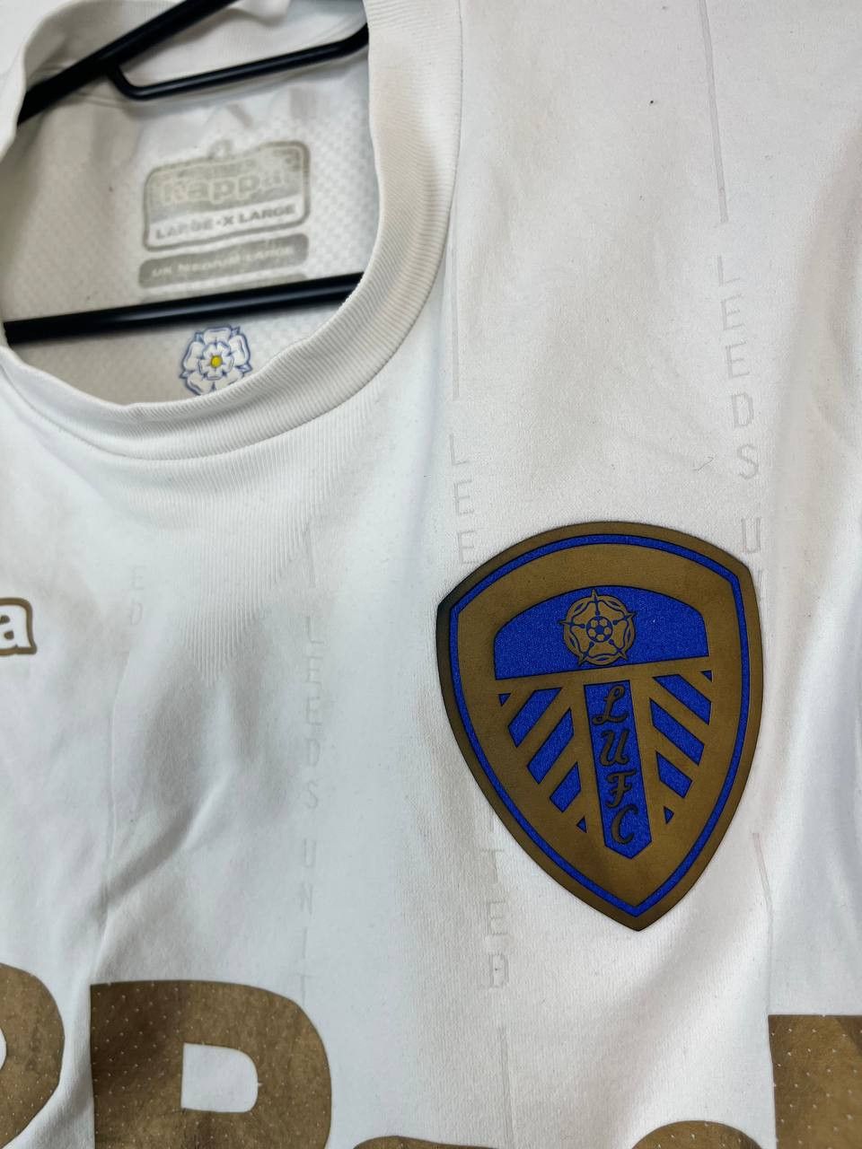 Kappa LEEDS UNITED 2017/2018 HOME FOOTBALL SHIRT KIT KAPPA Sz L Size US L / EU 52-54 / 3 - 3 Thumbnail