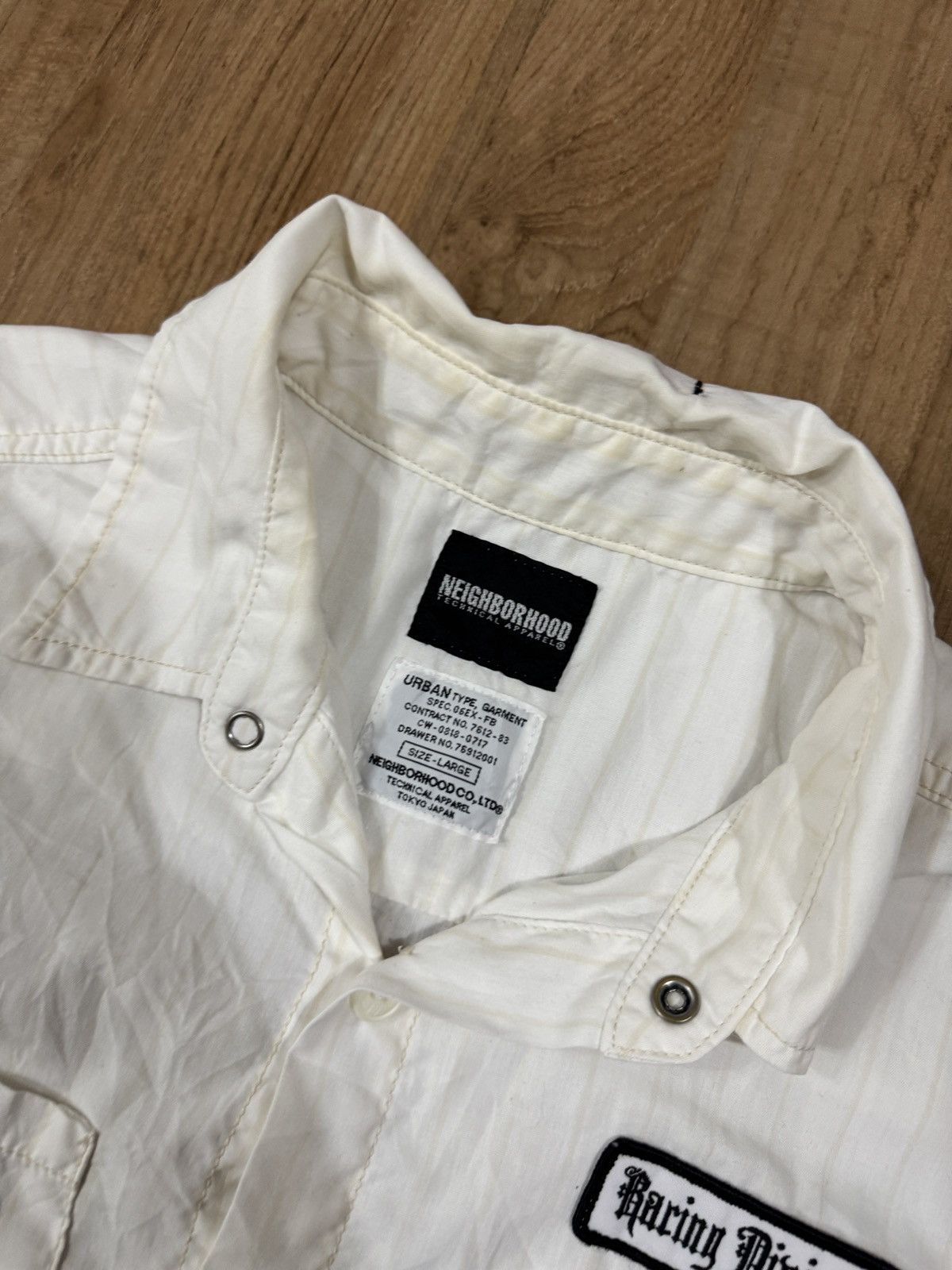 Japanese Brand × Neighborhood NEIGHBORHOOD BARING DIVISION WORKER SHIRT Size US L / EU 52-54 / 3 - 5 Thumbnail