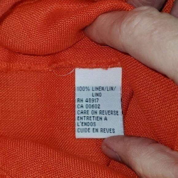 Calvin Klein Calvin Klein Sz. 14 100% Linen Pullover Hooded Cinched Jacke Size XL / US 12-14 / IT 48-50 - 10 Thumbnail