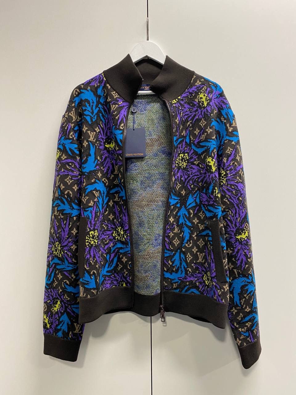 Louis Vuitton Louis Vuitton Monogram Knit Wool Jacket Size US XL / EU 56 / 4 - 3 Thumbnail