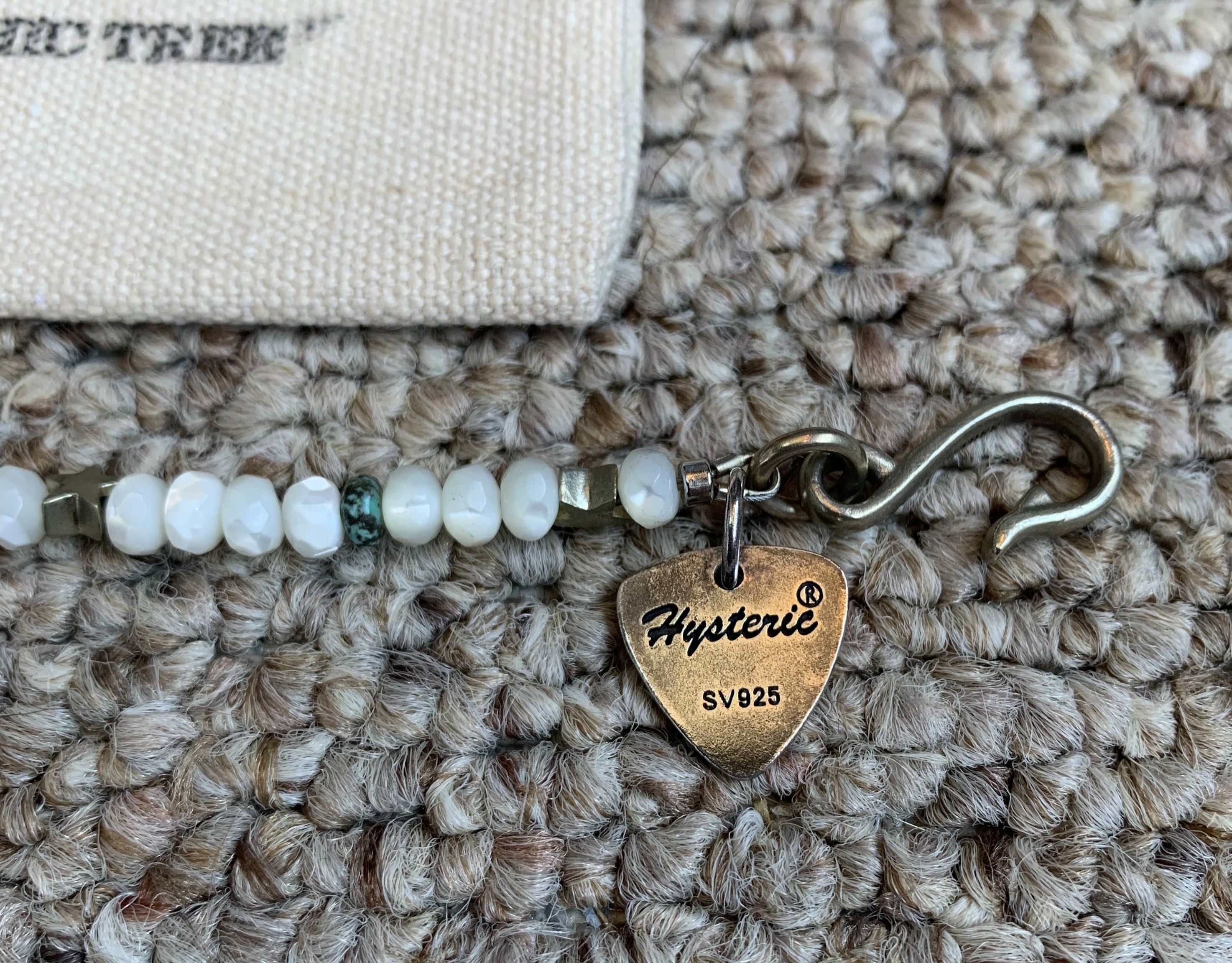 Hysteric Glamour Hysteric Glamour Sterling Silver Guitar Pick Bracelet + Bag Size ONE SIZE - 7 Thumbnail