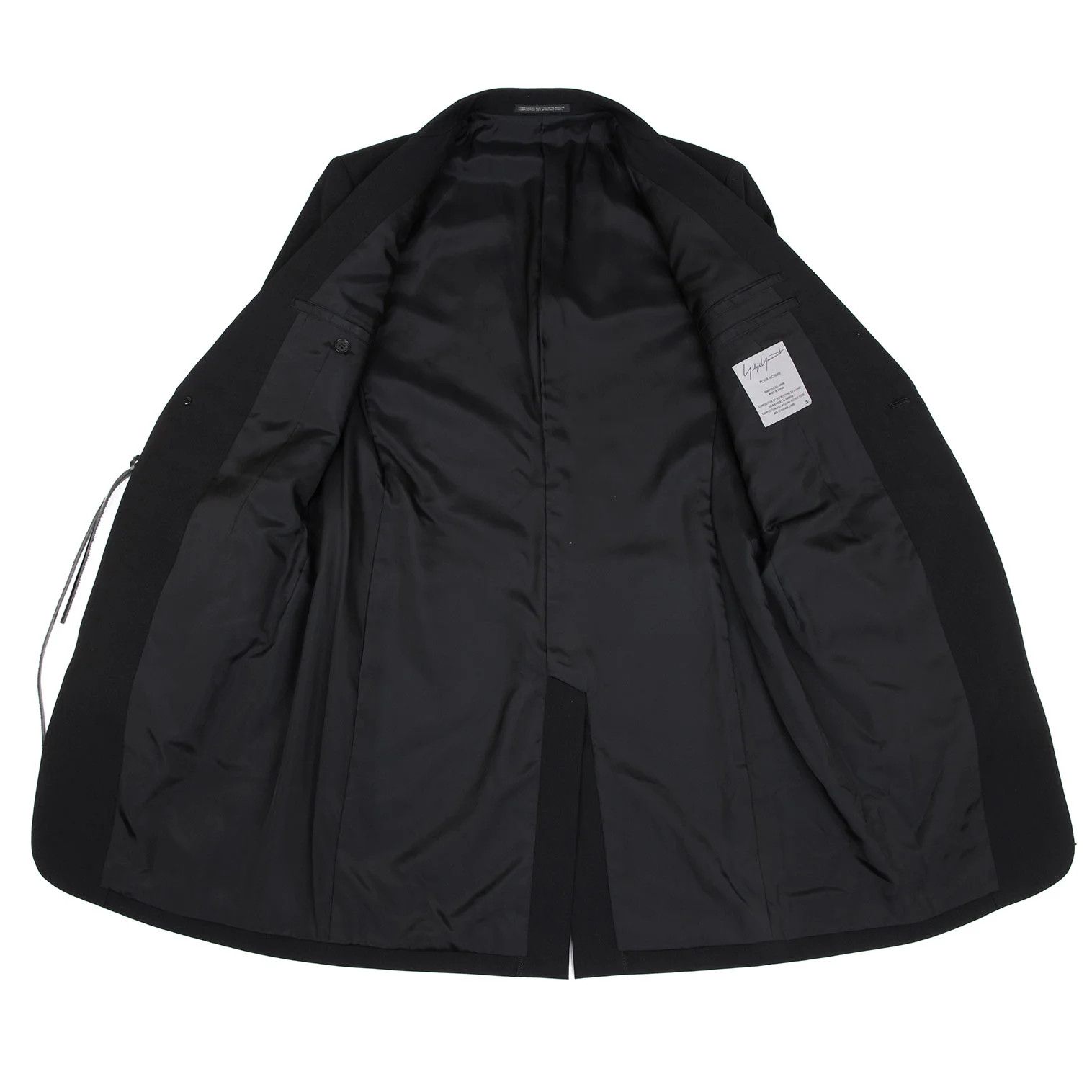 Yohji Yamamoto Yohji Yamamoto Wool Gabardine Long Jacket Size US L / EU 52-54 / 3 - 13 Thumbnail