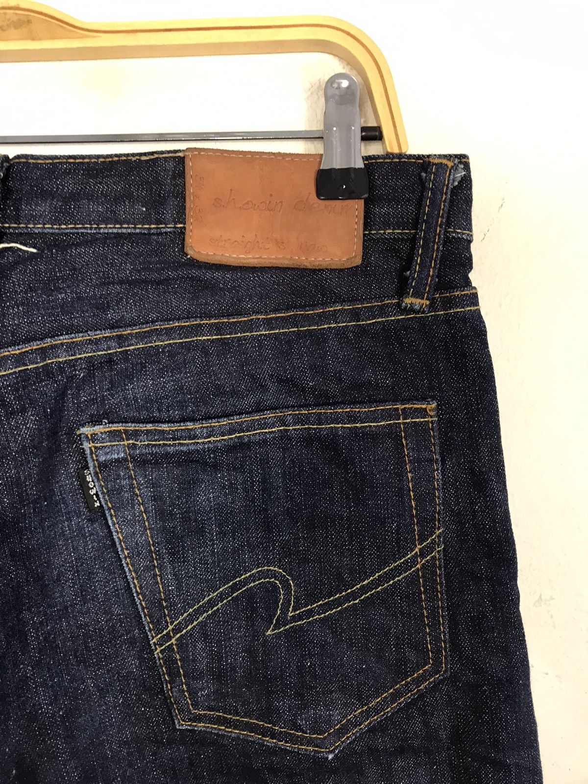 Denime Rare S.h.owin Showin Company Indigo Denim Selvedge Jeans Size US 32 / EU 48 - 6 Thumbnail