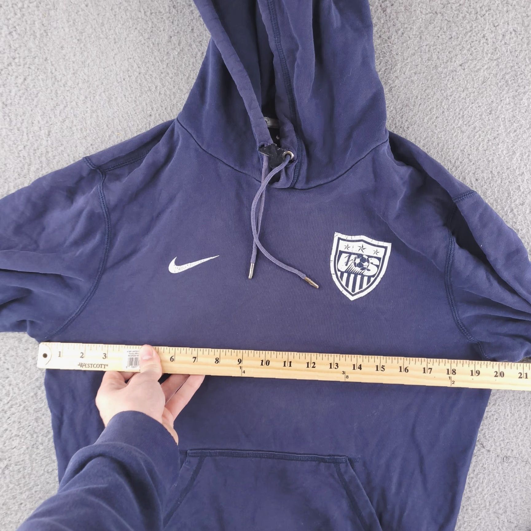 Nike Nike Hoodie Mens Small Blue Soccer USA Distressed Grunge Size US S / EU 44-46 / 1 - 6 Thumbnail