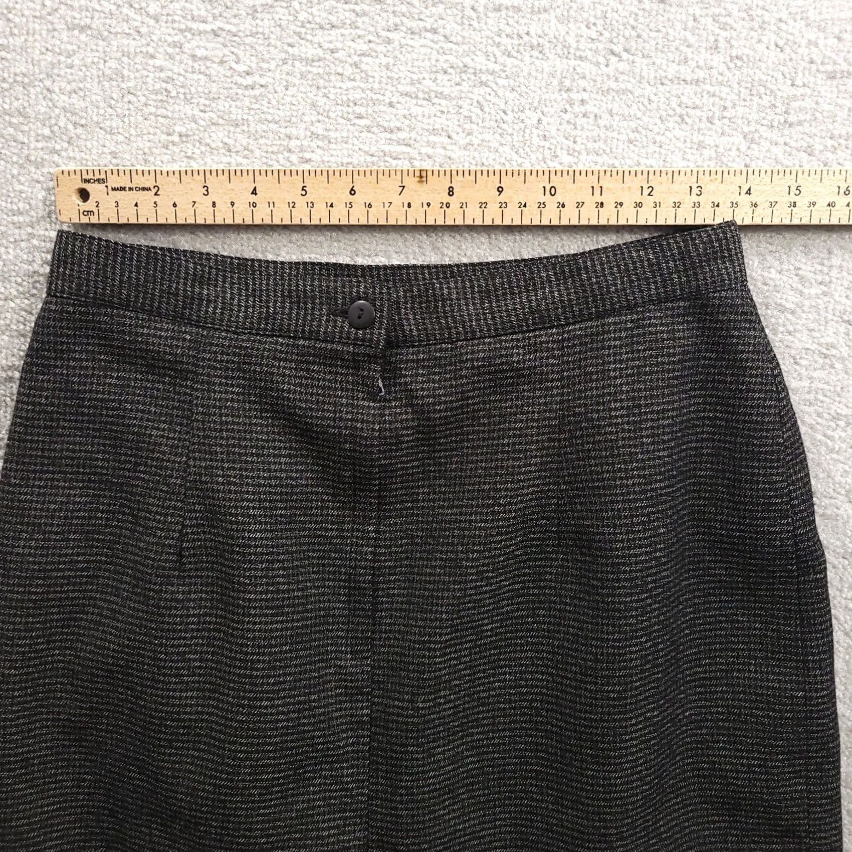 Vintage VINTAGE Columbus Circle Pencil Skirt Gray Size 12 Made In USA Women’s Zipper Knee Length Lined Size 34" / US 12 / IT 48 - 3 Thumbnail