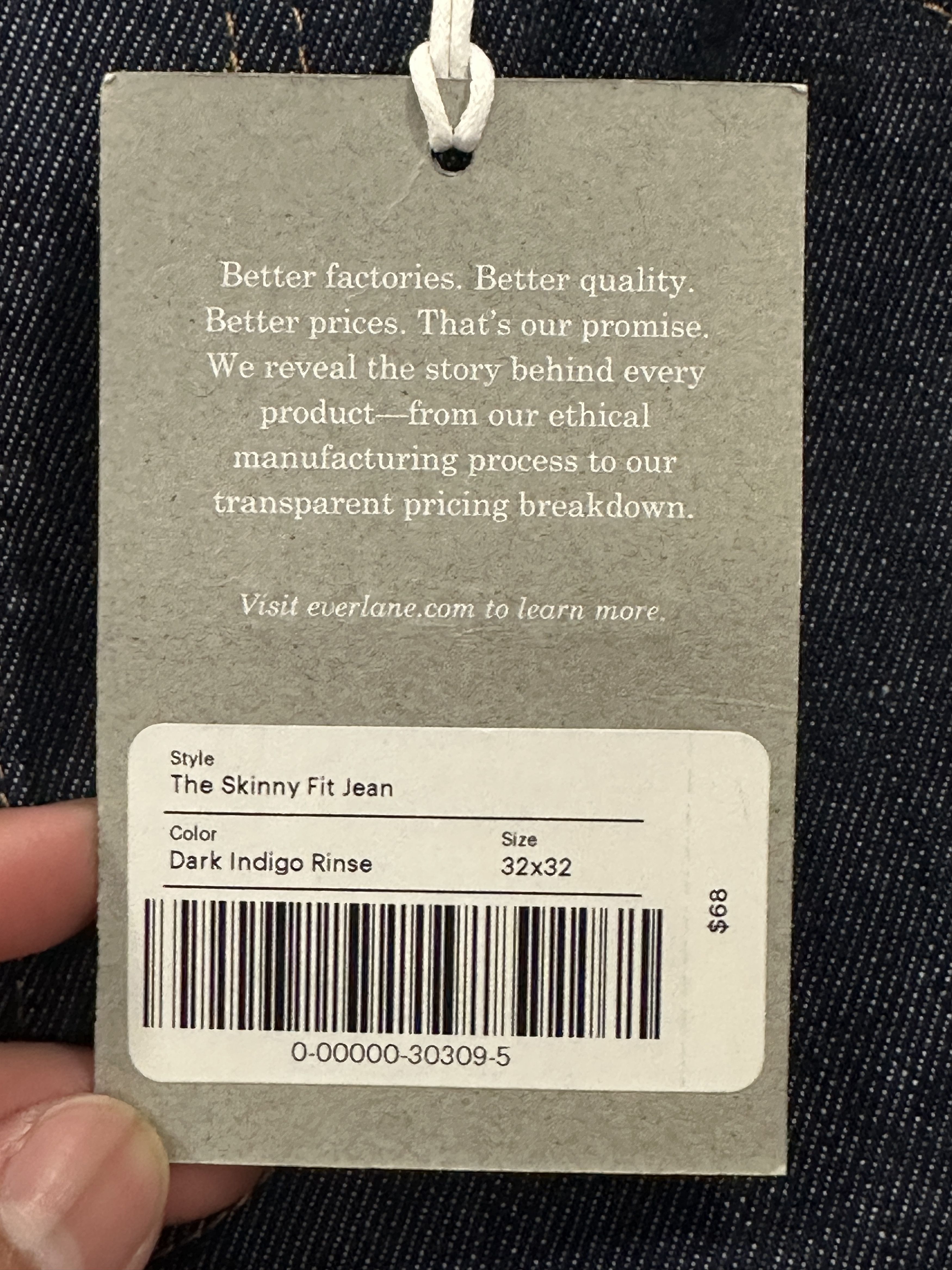 Everlane NEW Everlane Indigo Skinny Jeans Size US 32 / EU 48 - 7 Thumbnail