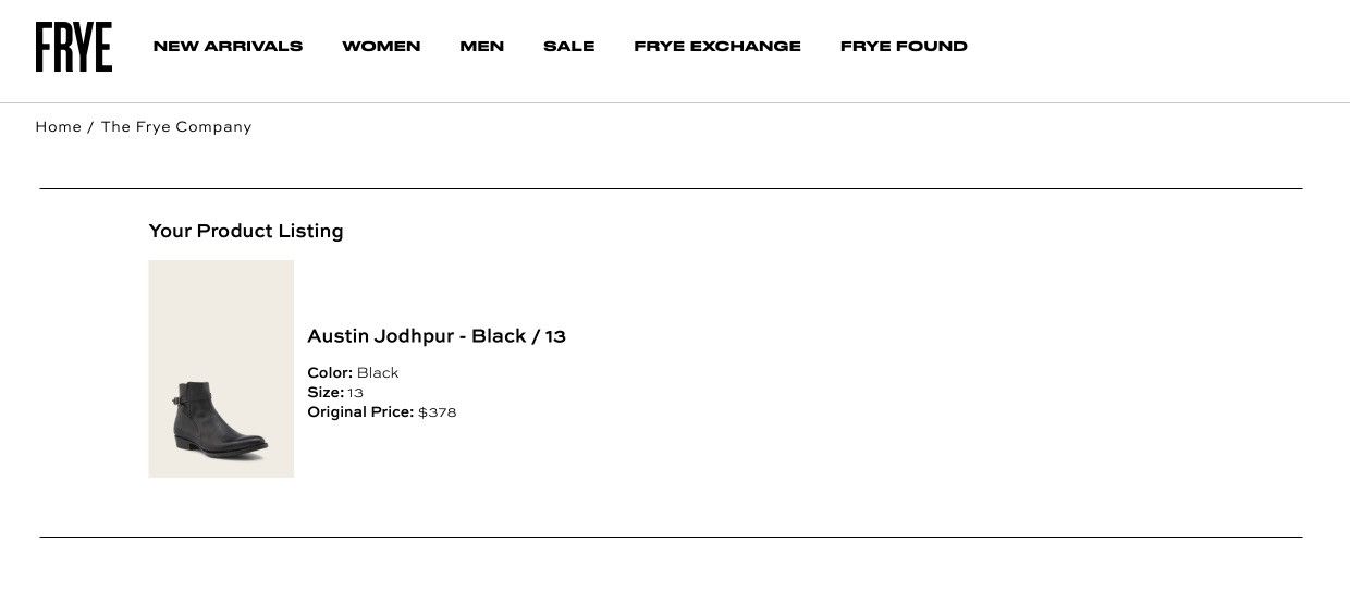Frye Frye - Men’s Austin Jodhpur Leather Boots - Black - Size 13 Size US 13 / EU 46 - 12 Thumbnail