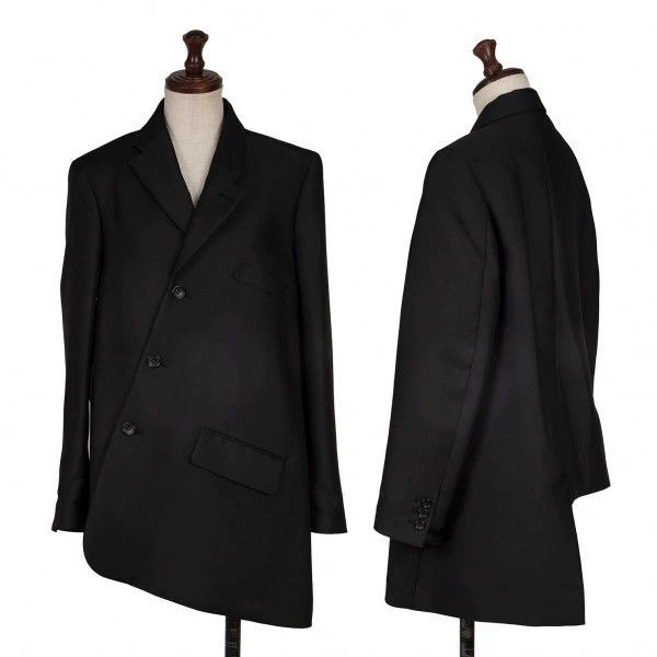 Comme des Garcons Comme des Garcons Retro black slanted placket suit top Size XS / US 0-2 / IT 36-38 - 1 Thumbnail