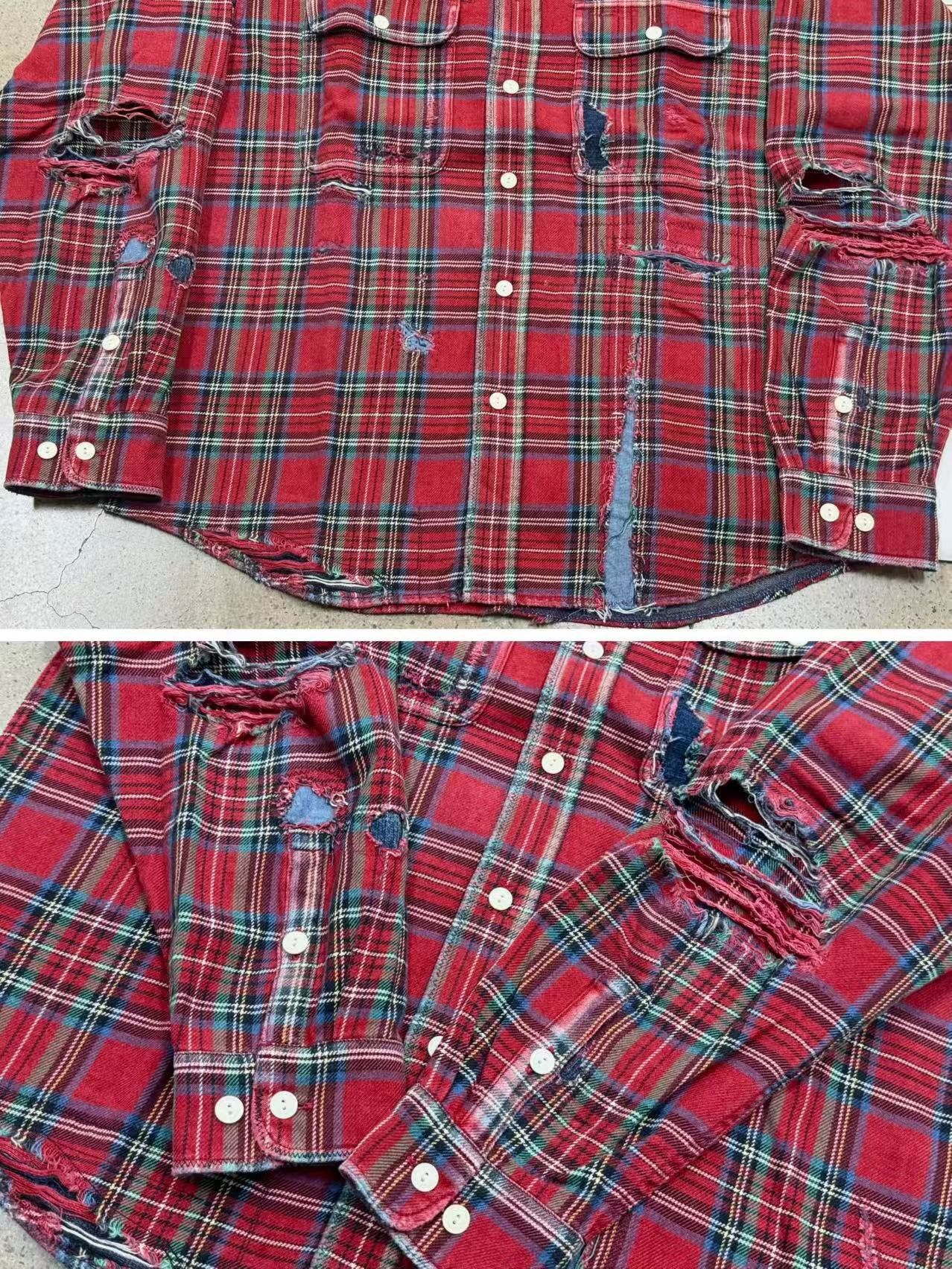 Visvim Visvim 20aw LUMBER CHECK L/S CRASH Size US M / EU 48-50 / 2 - 6 Thumbnail