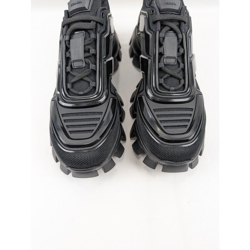 Prada o1rshd1 Cloudbust Thunder Rubber Knit Sneakers in Nero Size US 12 / EU 45 - 13 Thumbnail