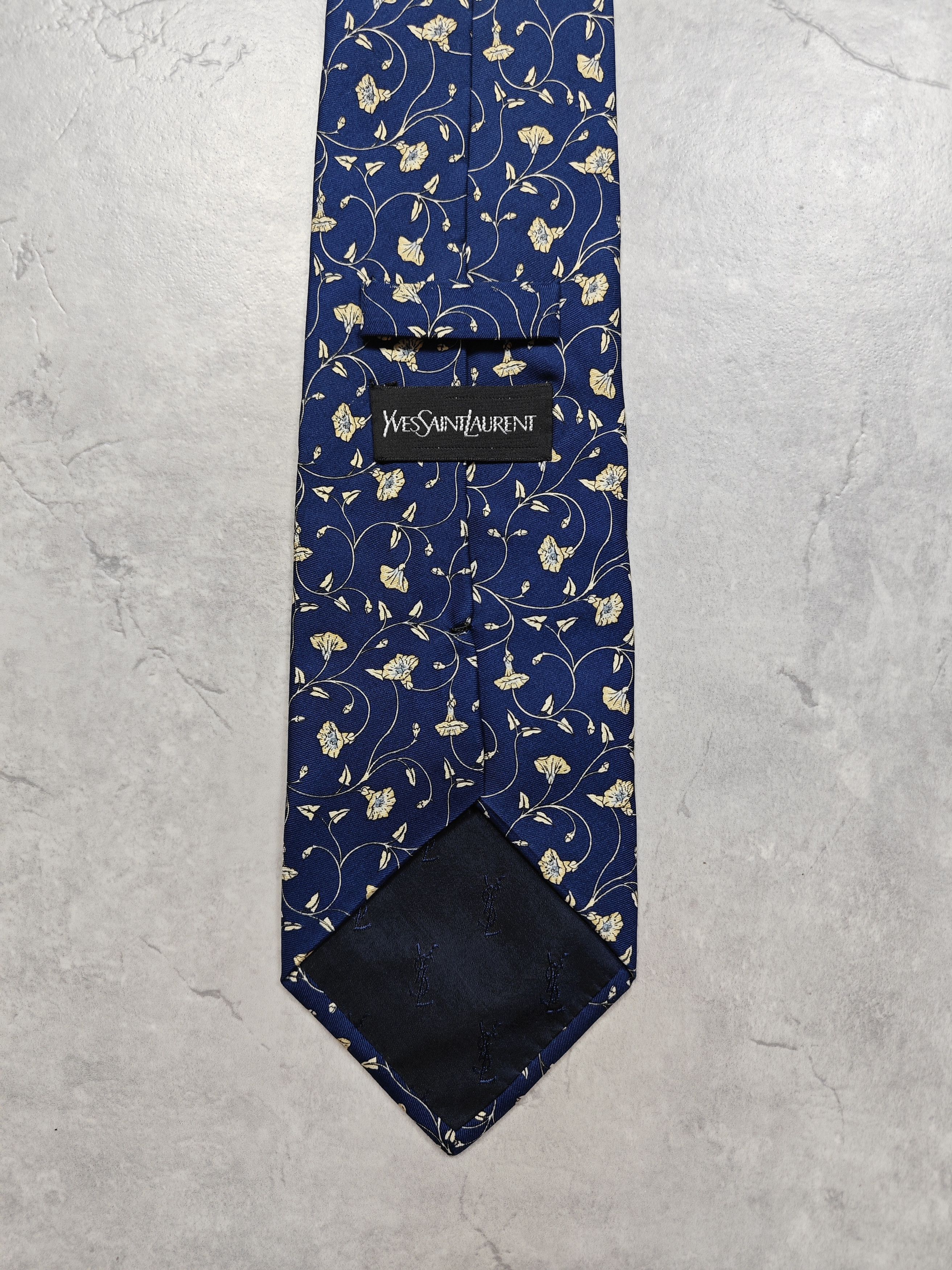 Yves Saint Laurent Yves Saint Laurent Vintage Silk Tie Size ONE SIZE - 4 Thumbnail