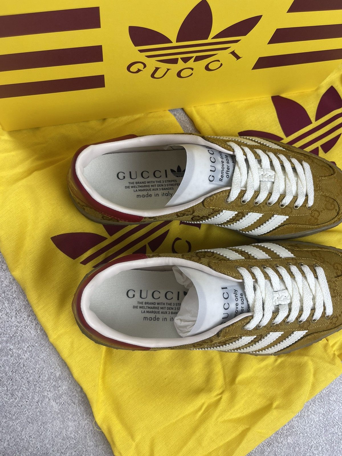 Adidas × Gucci Adidas x Gucci Gazelle GG Monogram Sneakers Size 38 2/3 Size US 7 / IT 37 - 12 Thumbnail