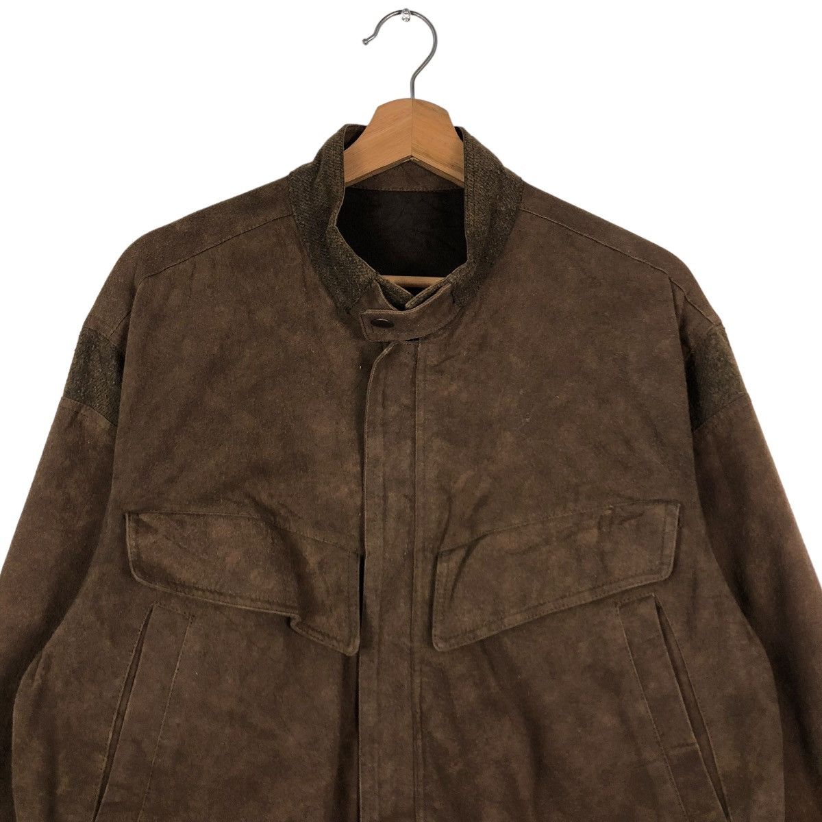 Japanese Brand 🔥VINTAGE BIKER SUEDE FLY JACKET CROSSBREED ISSEY MIYAKE Size US M / EU 48-50 / 2 - 5 Thumbnail