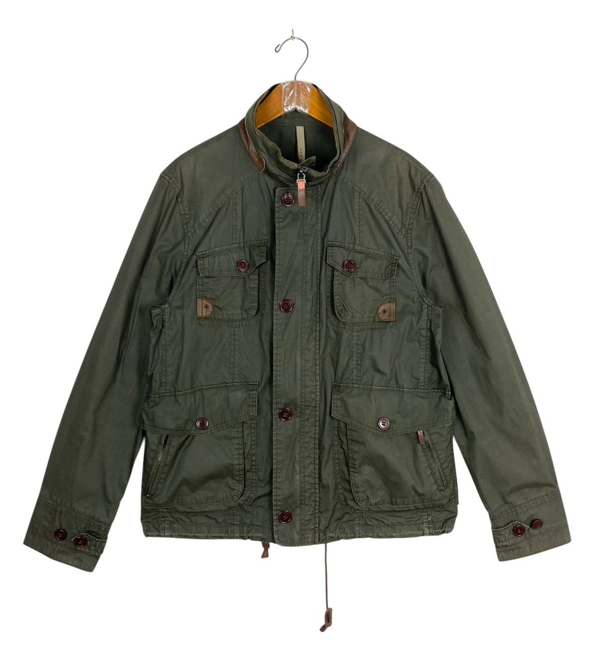Zara Rare‼️ ZARA MEN Olive Green Military Style Jacket Size US M / EU 48-50 / 2 - 1 Thumbnail