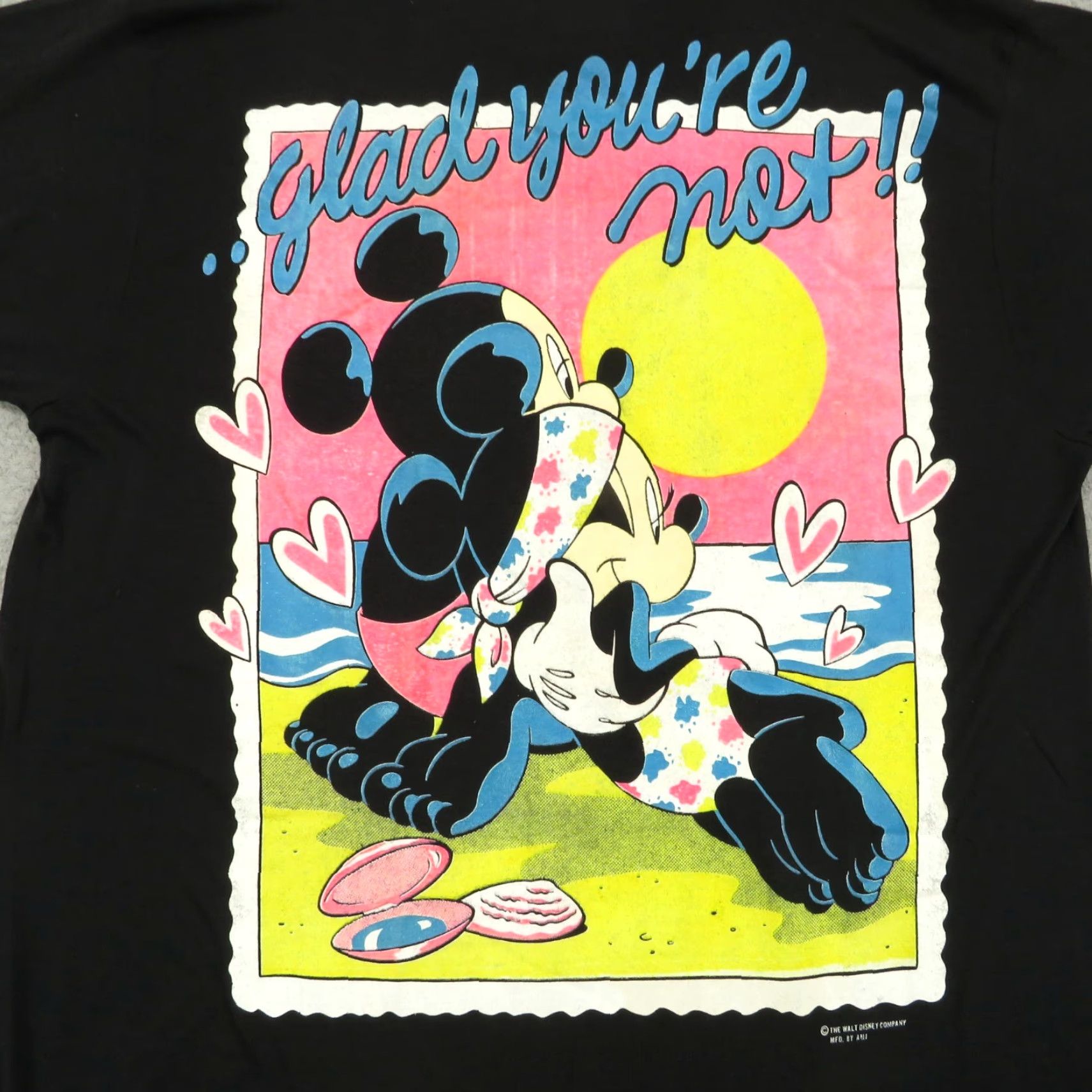 Disney VTG Disney Shirt Large Men 80s Made in USA 50/50 Single Stitch Tee Mickey Minnie Size US L / EU 52-54 / 3 - 6 Thumbnail