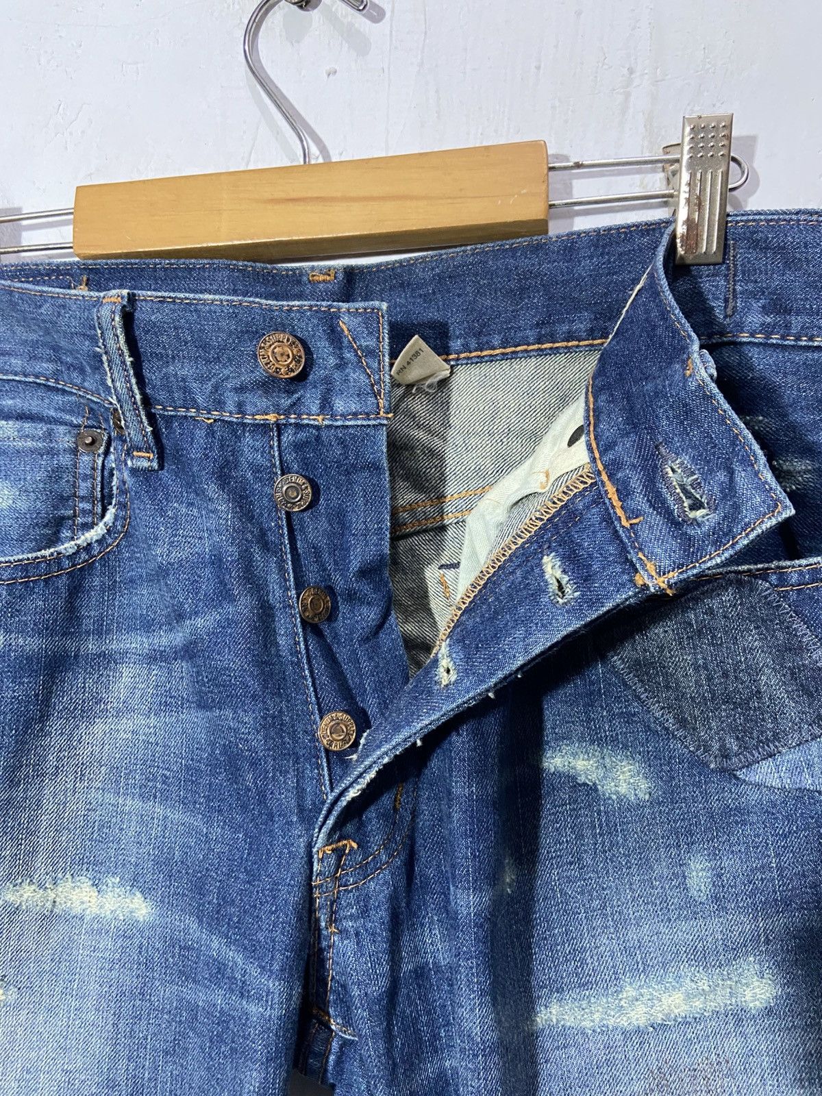 Denim & Supply Ralph Lauren Denim & Supply Ralph Lauren Distressed Denim Patchwork Jeans Size US 32 / EU 48 - 5 Thumbnail