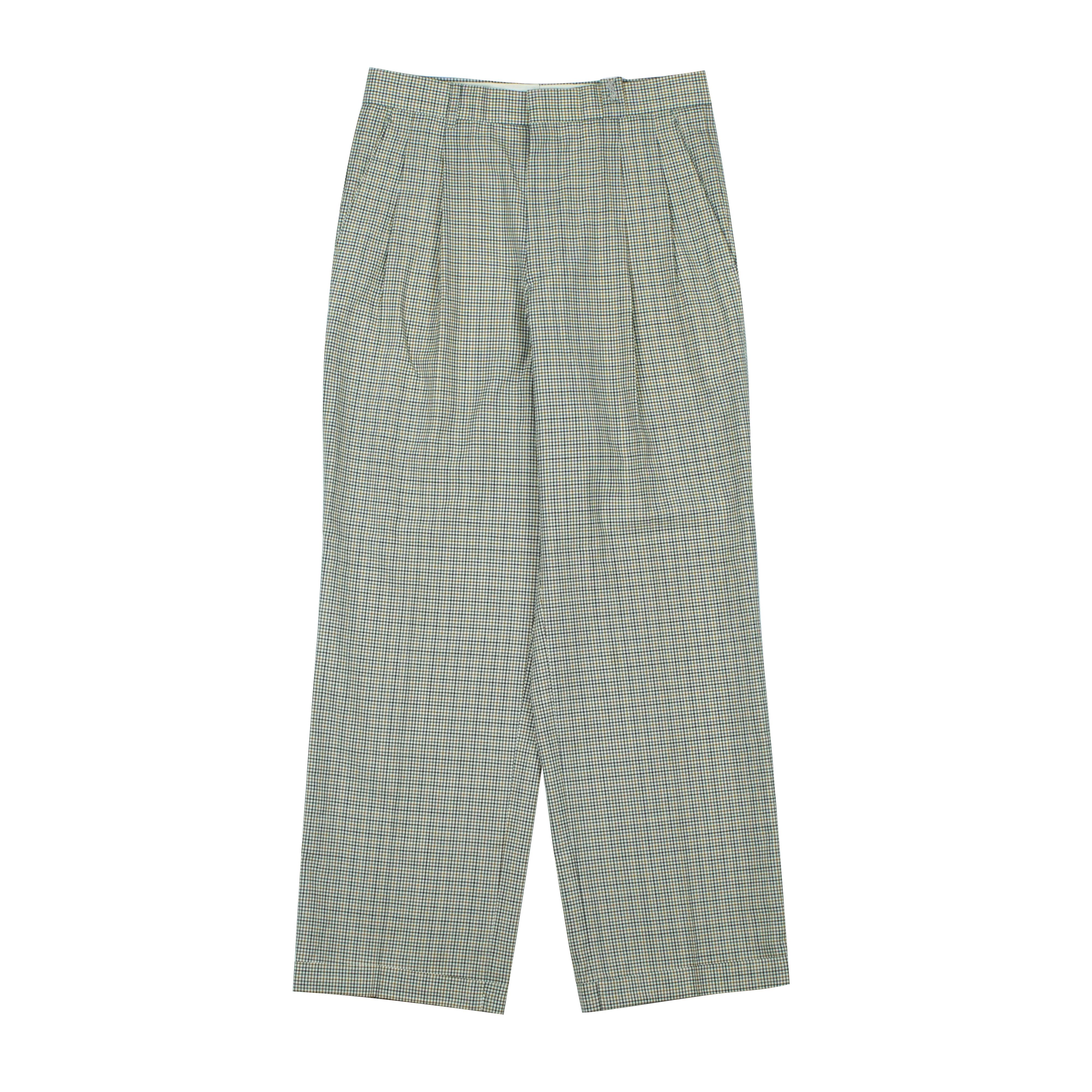 Yves Saint Laurent *NoTariff 90s Yves Saint Laurent Plaid Pants Size 28" / US 6 / IT 42 - 1 Thumbnail
