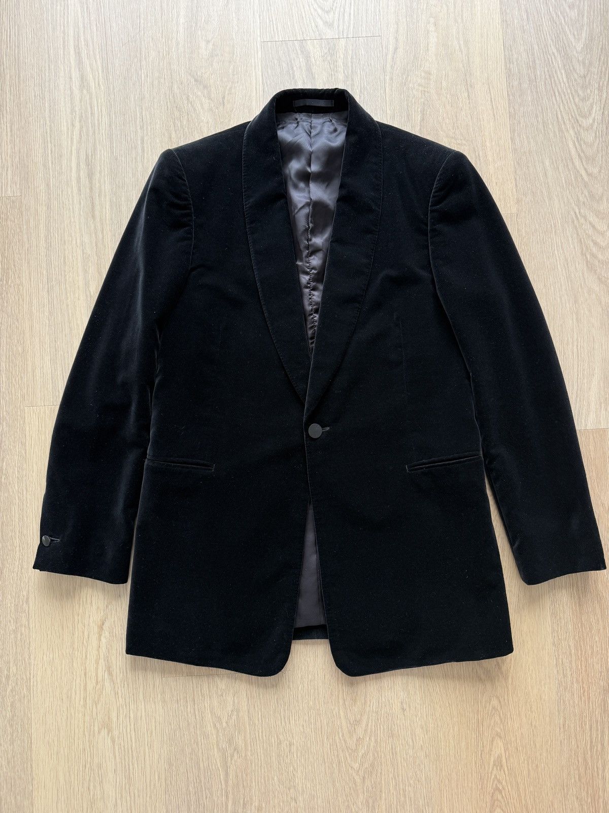 The Row Archer Shawl-Collar Cotton Velvet Tuxedo Jacket Size 38R - 1 Thumbnail