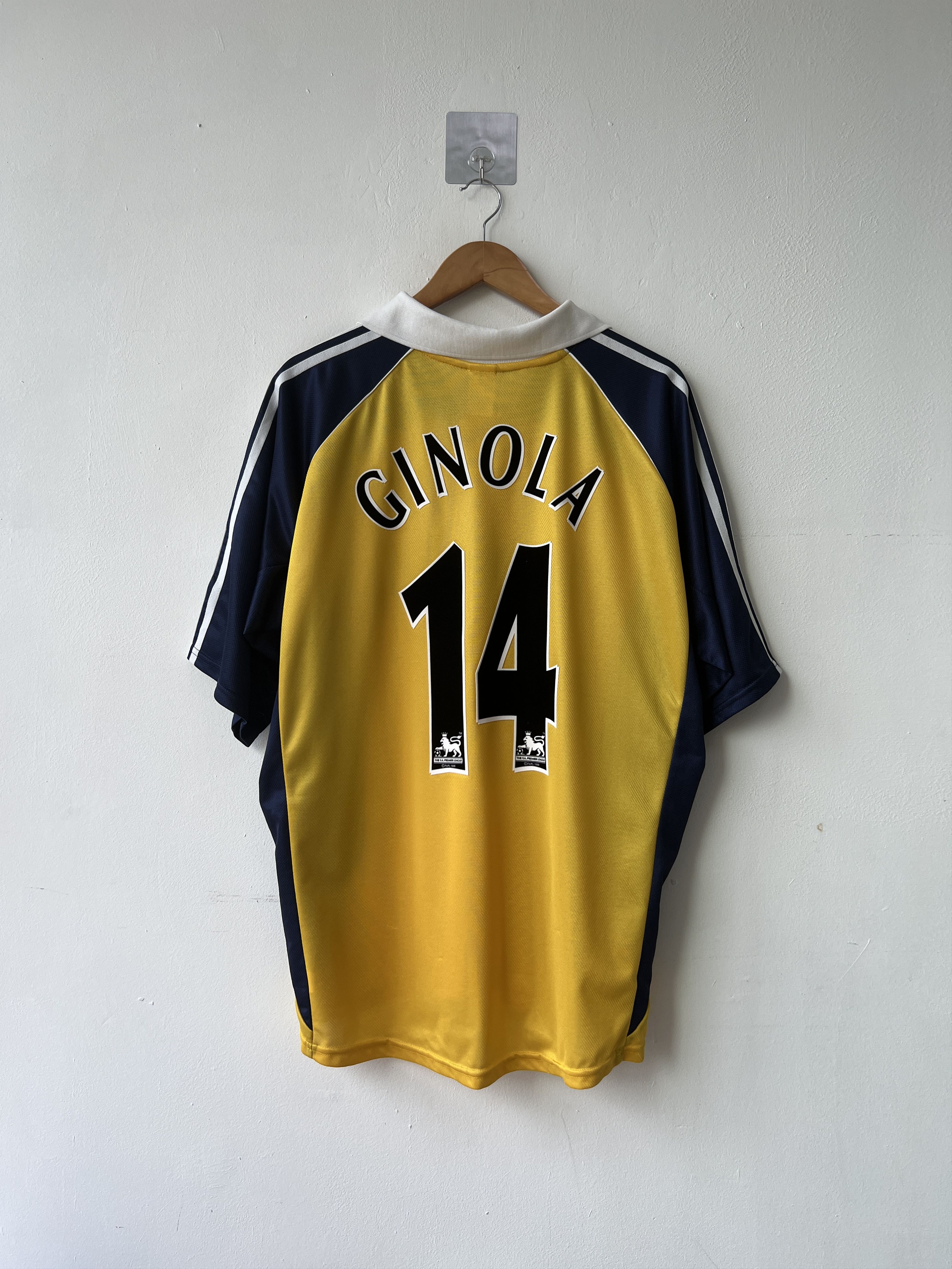 Adidas (XL) Tottenham Spurs 1999-00 Away Kit Ginola #14 Size US XL / EU 56 / 4 - 1 Thumbnail