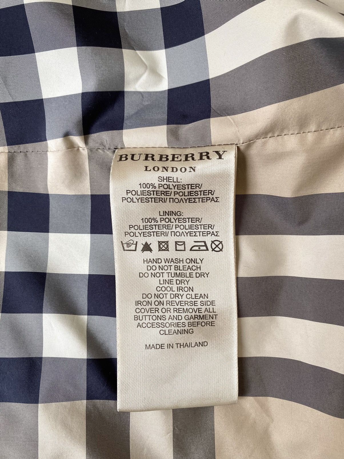 Burberry Burberry Black Windproof/Waterproof Jacket, Size:XL Size US XL / EU 56 / 4 - 12 Thumbnail